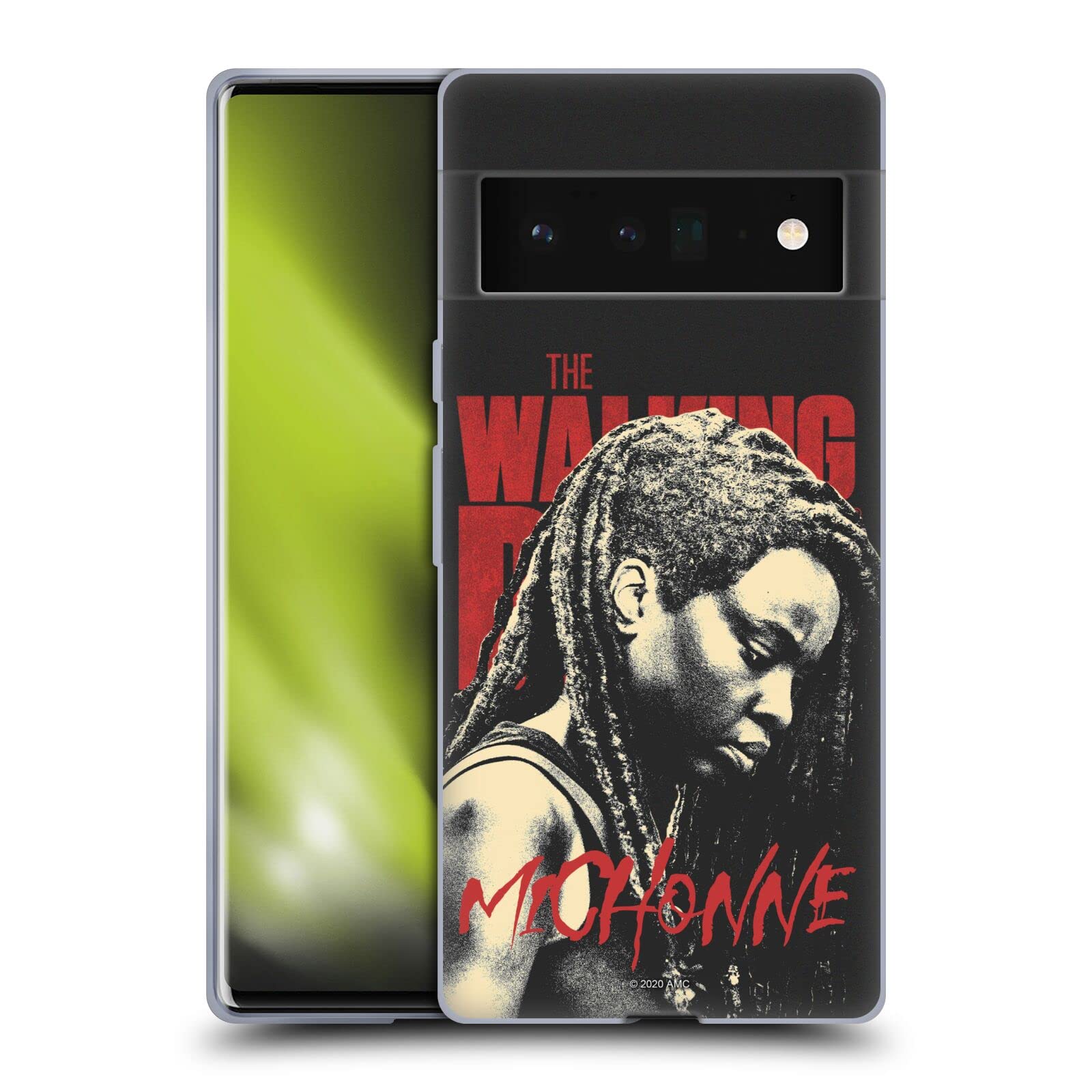 Head Case Designs Officially Licensed AMC The Walking Dead Michonne Season 10 Character Portraits Soft Gel Case for Google Pixel 6 Pro - Durable Protection for Fans & Collectors