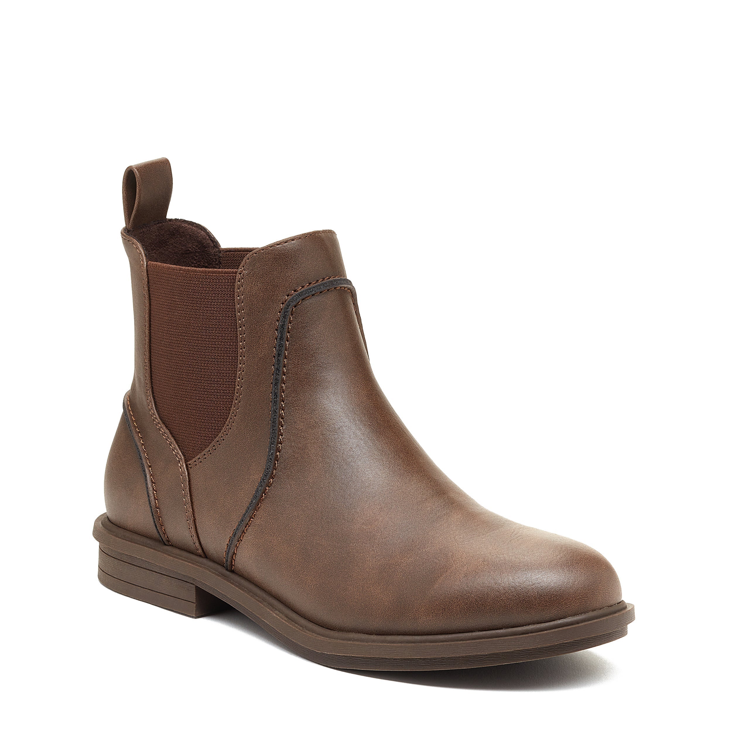 Gilly Brown Chelsea Boots for Women - Comfortable Ankle Boots with Elastic Side Panels - Perfect for Casual Outfits, Work & Fall Fashion