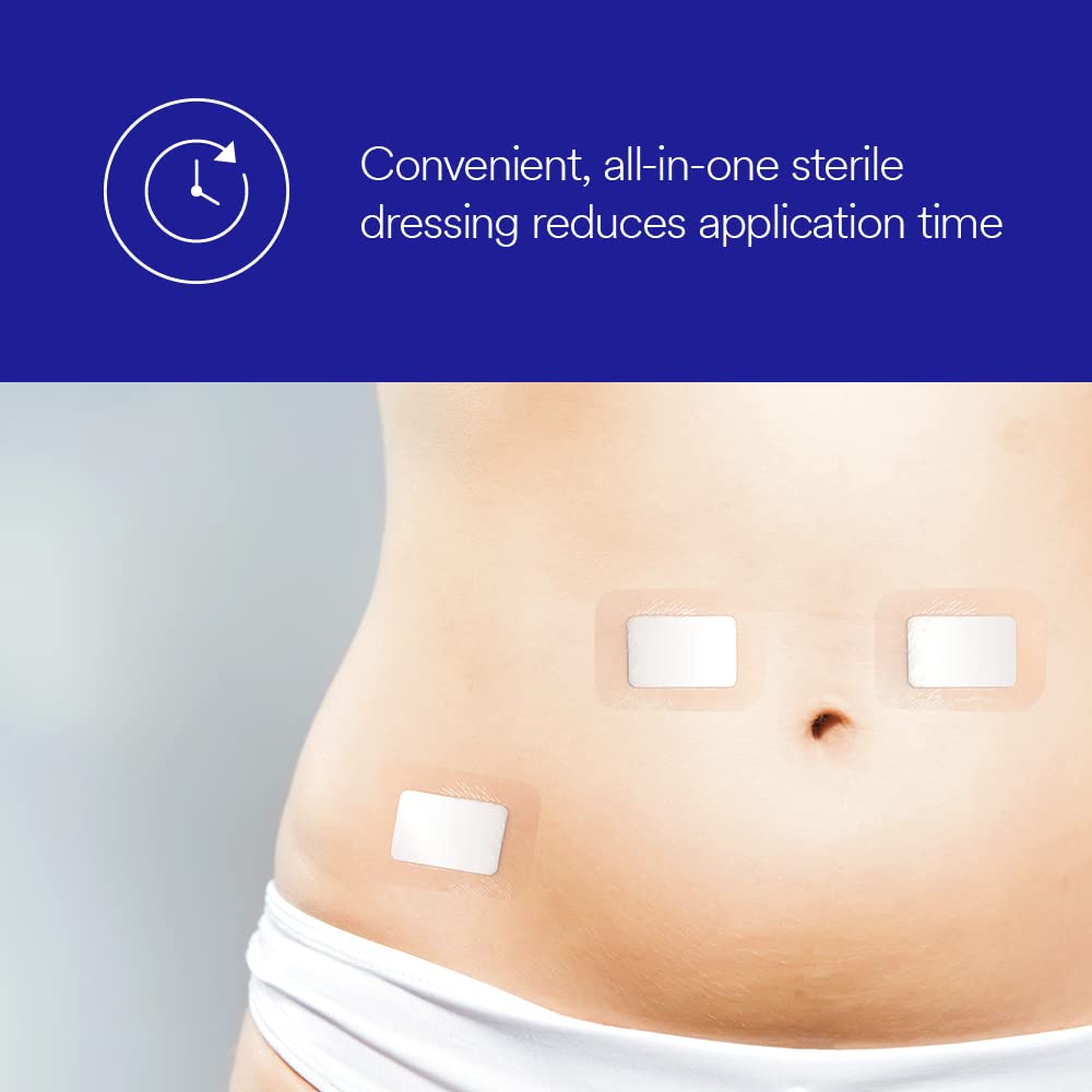 3M Tegaderm + Pad Film Dressing with Non-Adherent Pad - Waterproof Wound Care for Post-Surgery, Burns & Cuts - Ideal for First Aid Kits & Medical Supplies