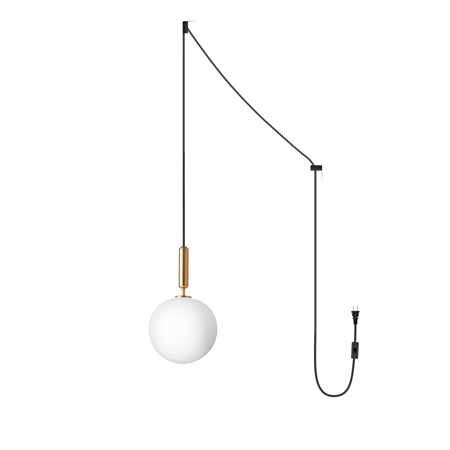 Elysian Glow Pendant Swag Light - Modern Adjustable Hanging Chandelier for Bedroom, Living Room & Dining Room Decor | Dimmable LED Lighting Fixture for Home & Office
