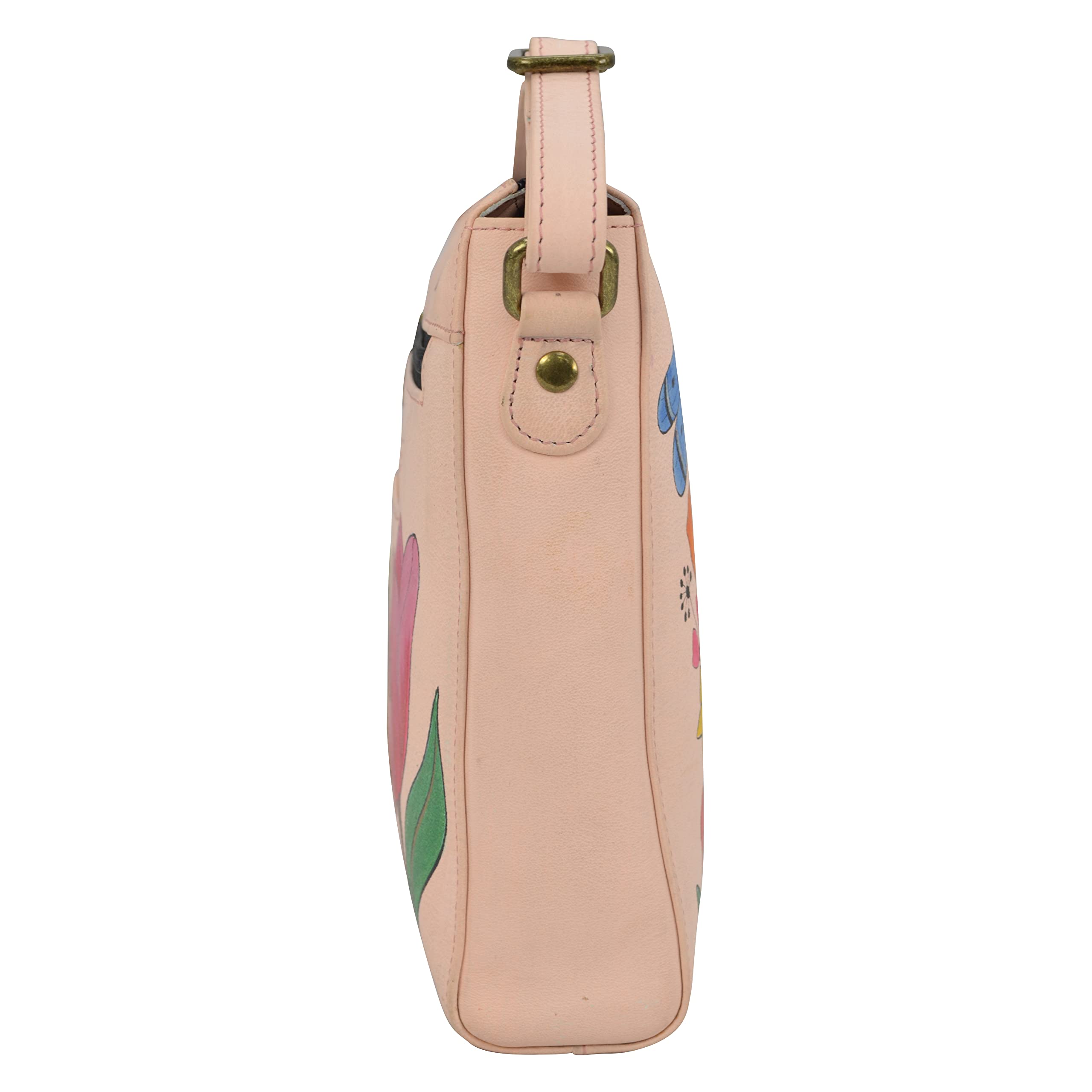 Anna by Anuschka Slim Medium Crossbody Bag - Stylish Leather Handbag for Women - Perfect for Work, Travel & Everyday Use