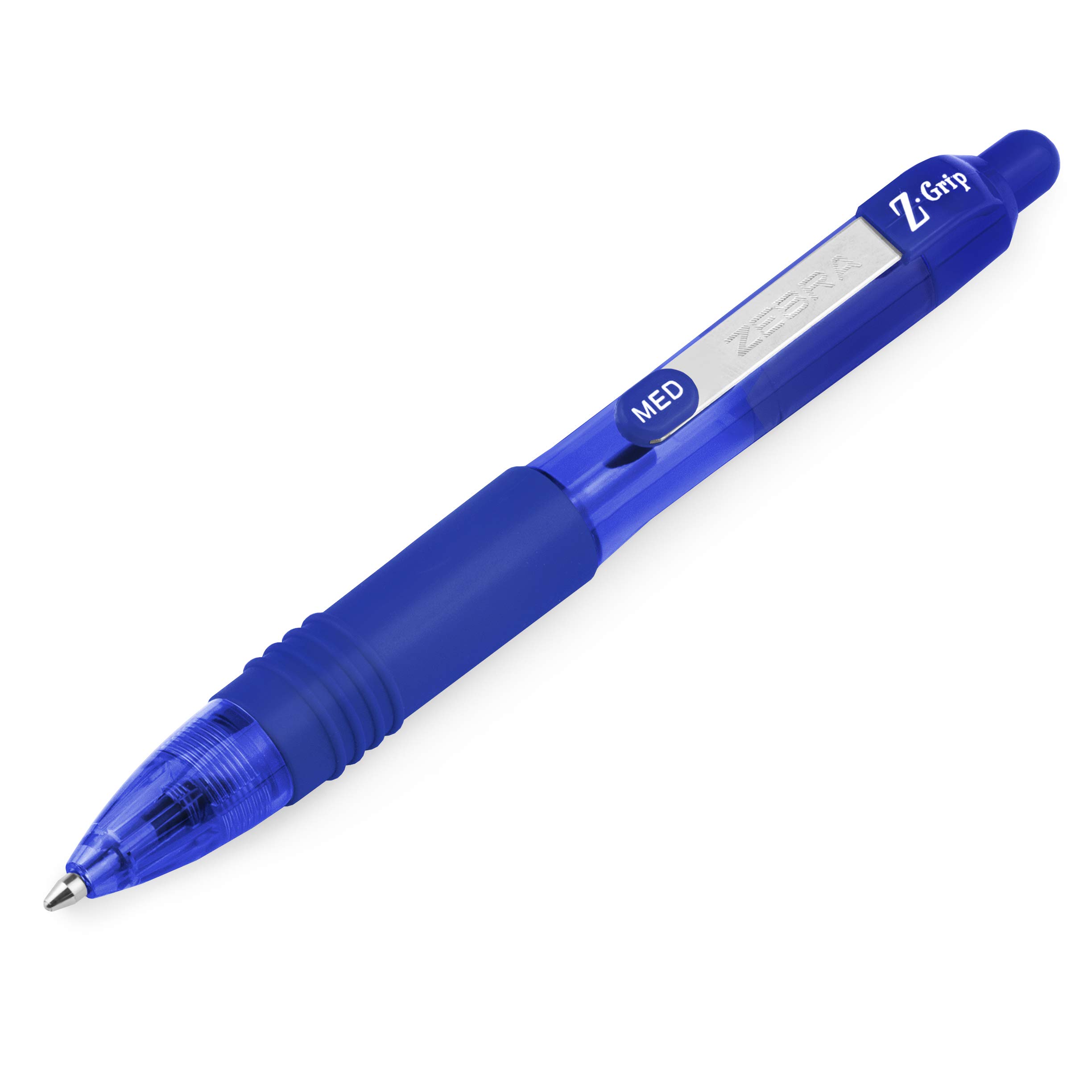 Zebra Z-Grip Smooth Mini Retractable Ballpoint Pens 1.0mm Blue - 12 Pack Fine Point Pens for Office, School & Home Use - Smooth Writing Retractable Pens for Notes, Journaling & Everyday Writing