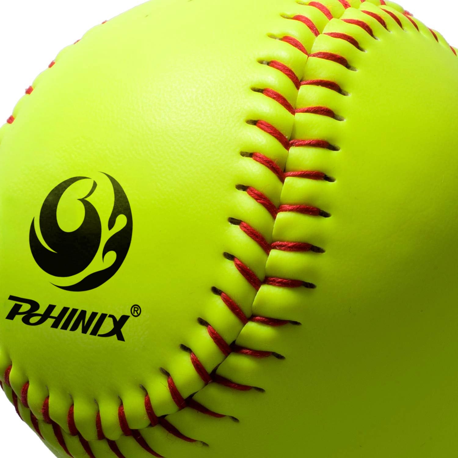 PHINIX Fast-Pitch Softballs with Cork Core - Official Weight & Size for Softball Practice, Games & Tournaments | Perfect for Training, League Play & Competitive Softball Matches
