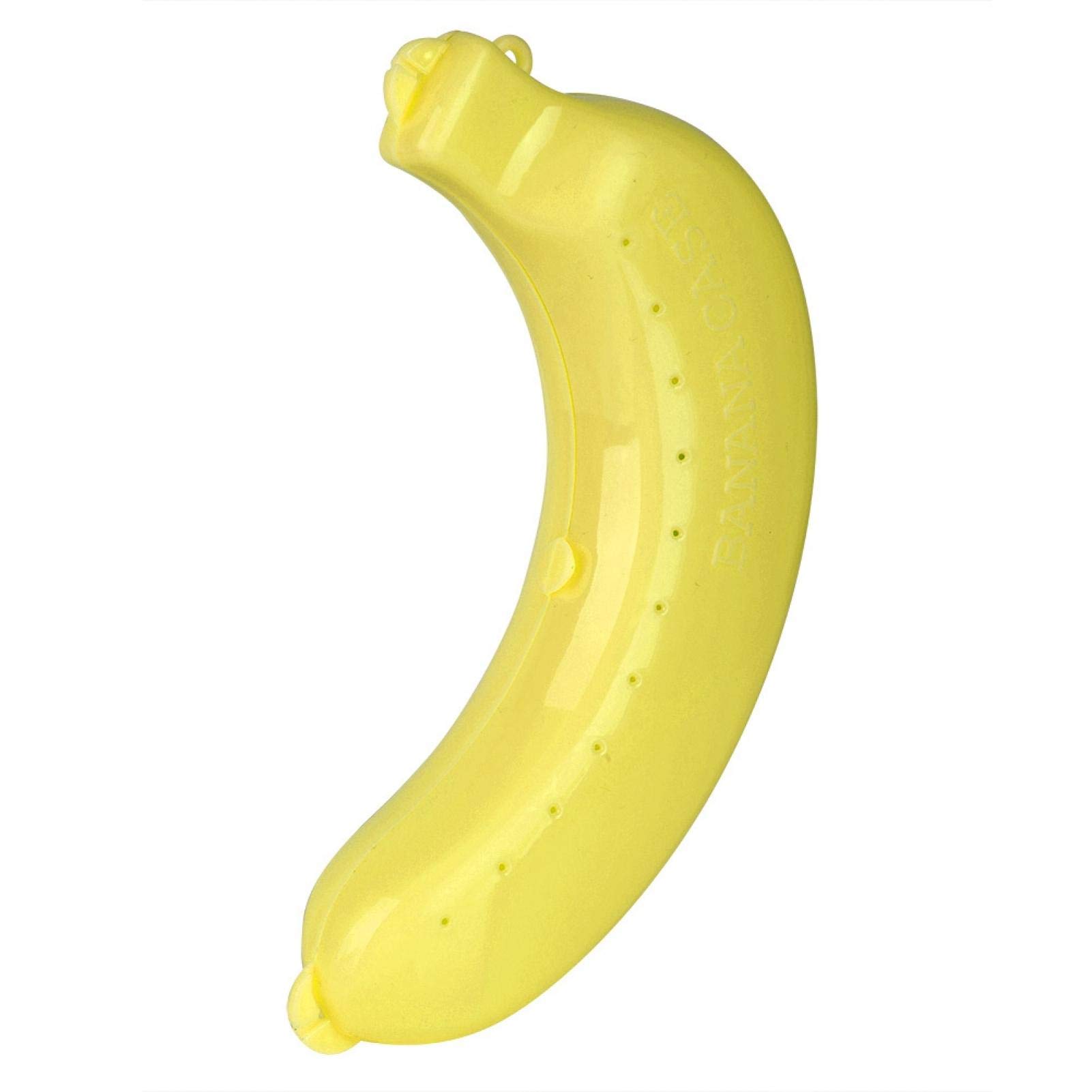 MAVIS LAVEN Cute Banana Protector Case - Durable Fruit Storage Container for Lunch, Travel & Picnics - BPA-Free Plastic Food Box with Secure Lid - Perfect for School, Office & Outdoor Activities (3 Colors, Yellow)