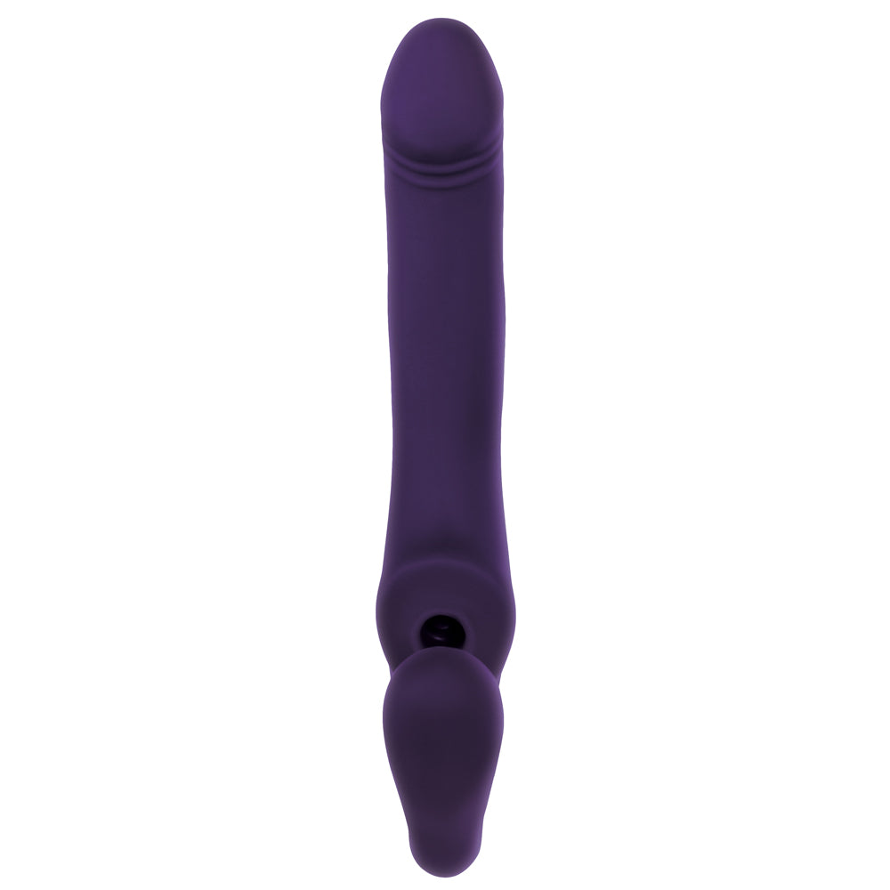 Remote Control Strapless Strap-On Vibrator with Dual Stimulation - Hands-Free Couples Toy for Lesbian & Straight Couples - Perfect for Shared Intimacy & Role Play Scenes