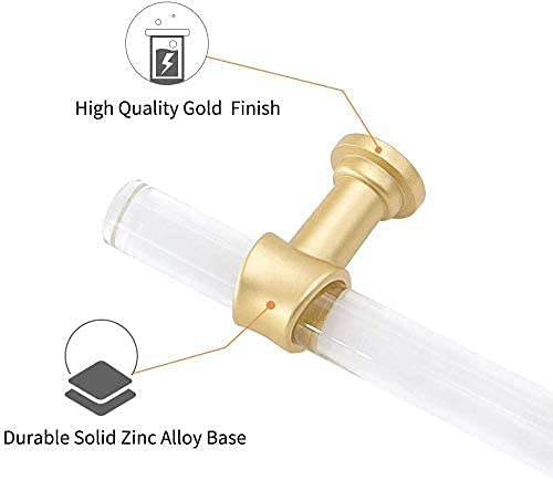 3in Brass Cabinet Pulls - Gold Drawer Handles (30 Pack) for Kitchen & Dresser