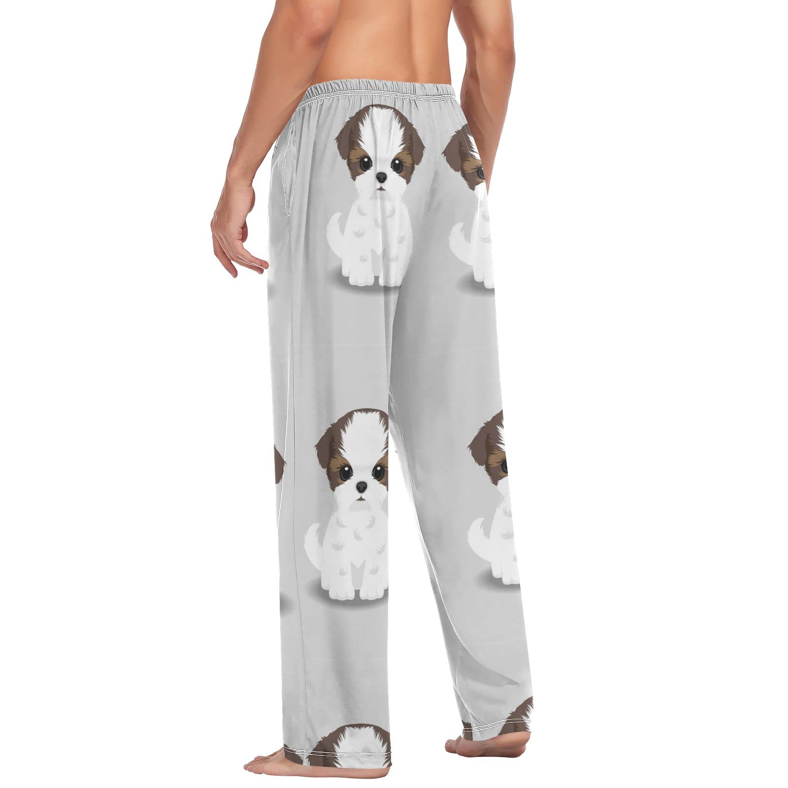 ASLSIY Men's Soft Pajama Pants - Breathable Lounge Sleepwear with Elastic Waistband for Comfortable Sleep & Relaxation at Home, Travel & Lounging
