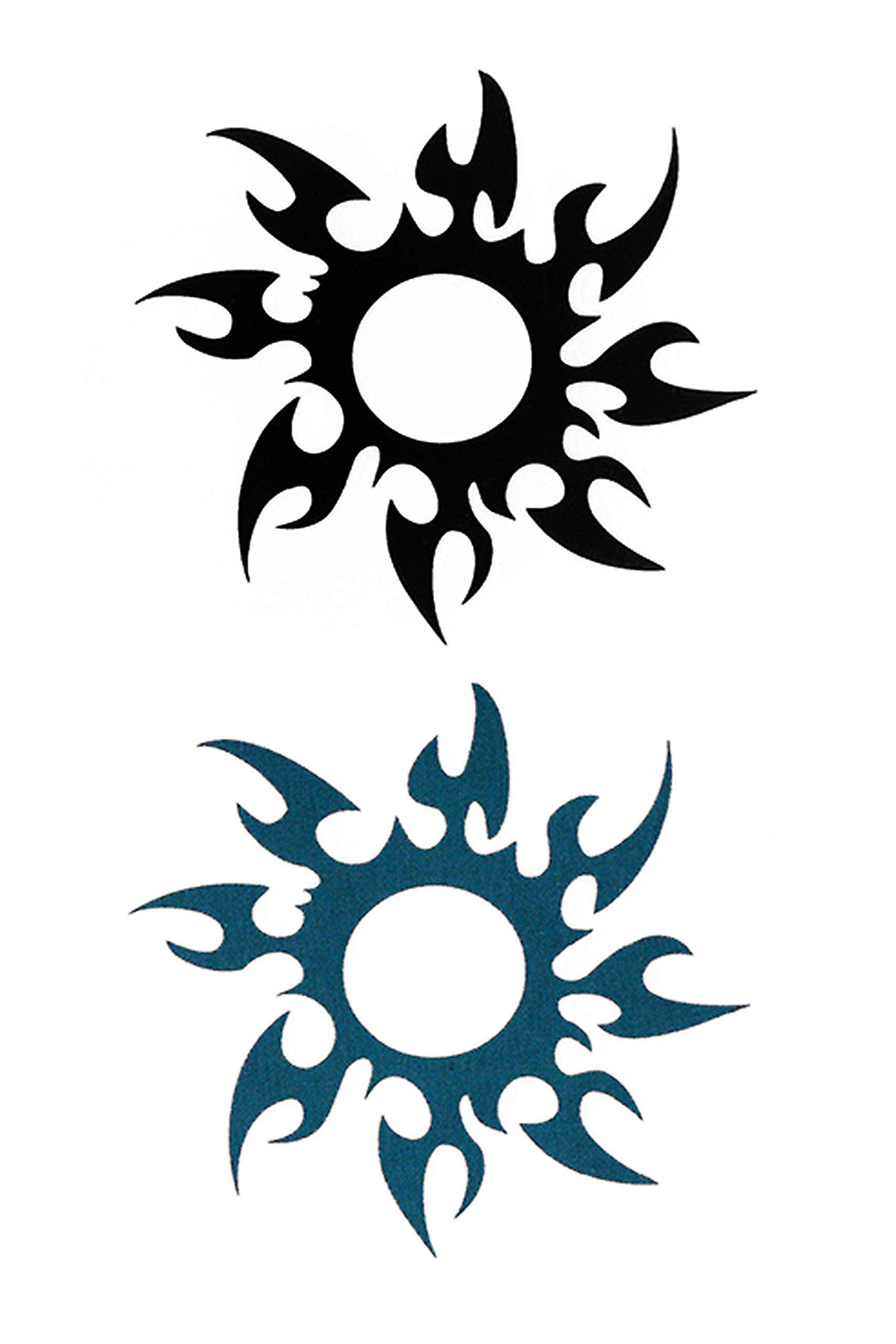 Waterproof Temporary Tattoo Stickers for Men & Women - 3D Realistic Flowers, Butterflies, Stars, Angels, Wolves & Armband Designs (60mmX105mm) - Perfect for Parties, Halloween, Cosplay & Body Art