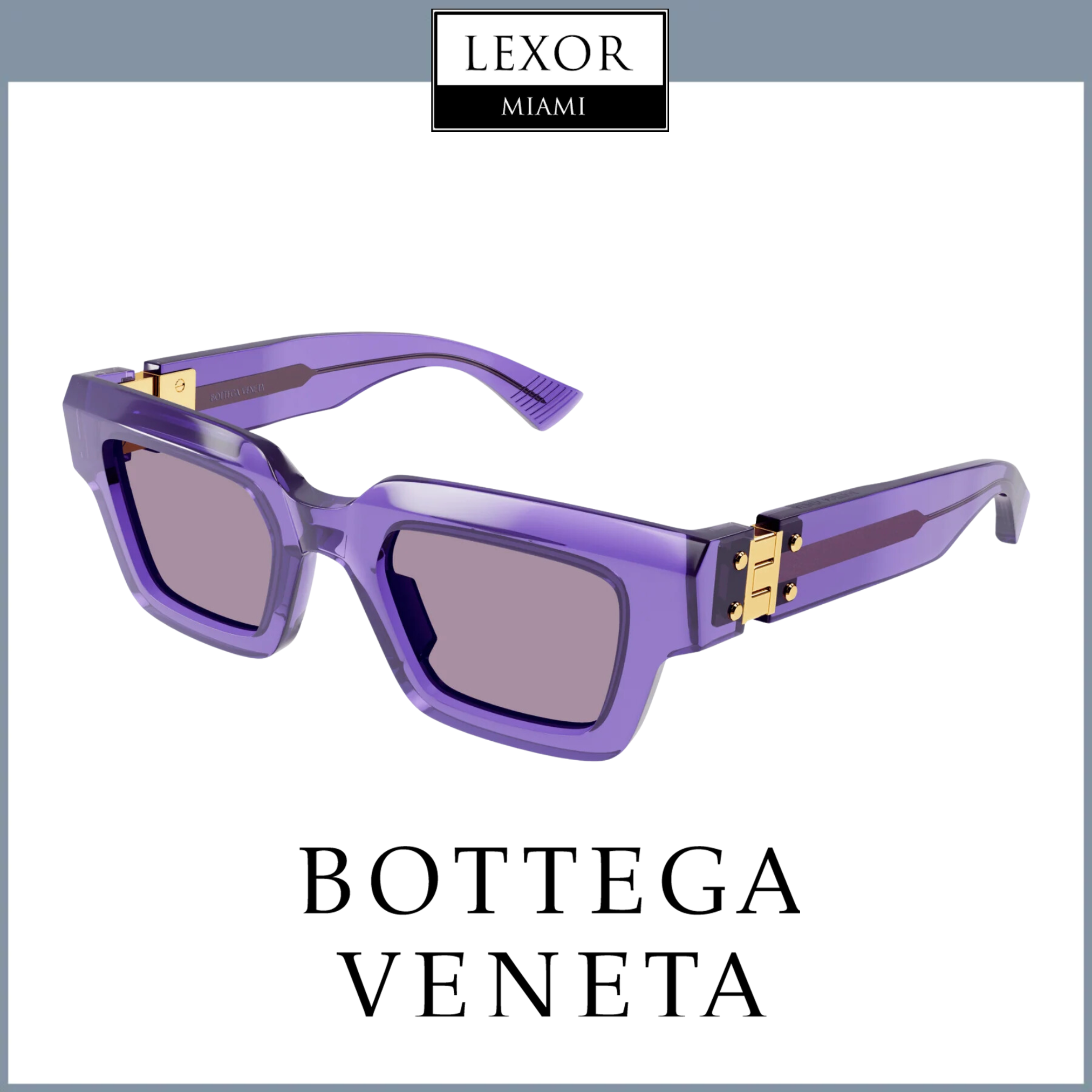 Bottega Veneta BV1230S 003 49mm Unisex Recycled Acetate Sunglasses - UV Protection, Polarized Lenses for Men & Women - Perfect for Beach, Driving & Outdoor Activities