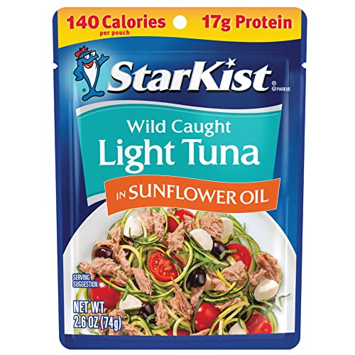 StarKist Chunk Light Tuna in Sunflower Oil, 2.6 Oz (Pack of 24) – High Protein, Keto & Paleo Friendly Canned Tuna for Salads, Sandwiches & Quick Meals