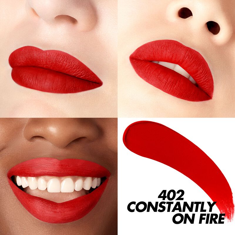 Rouge Artist For Ever Matte Constantly On Fire 402 - Long Lasting Matte Lipstick | Vegan & Cruelty Free Makeup | Perfect for Date Night & Special Occasions