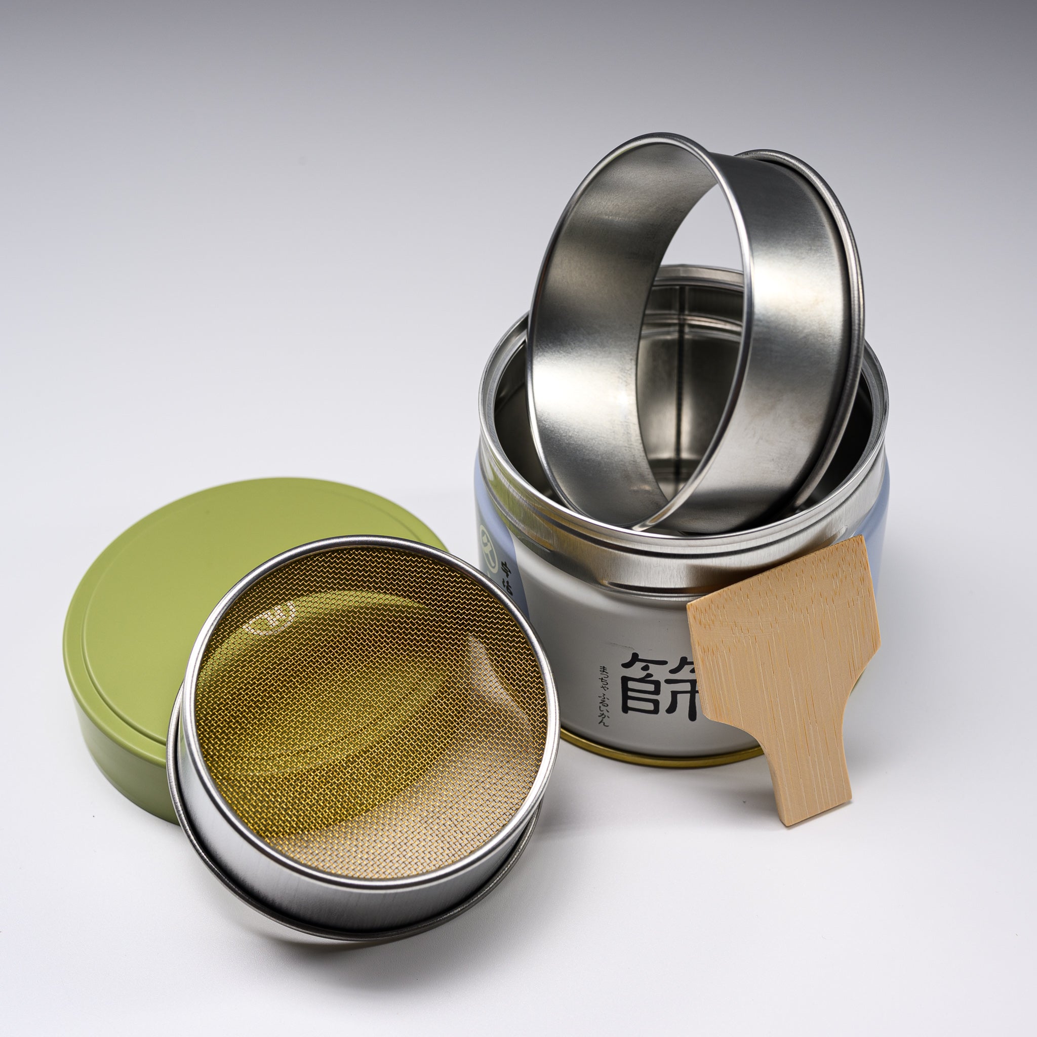 Premium Marukyu Koyamaen Matcha Sifting Can Set - Japanese Green Tea Powder Sifter with Storage Tin - Perfect for Tea Ceremonies, Baking & DIY Matcha Lattes