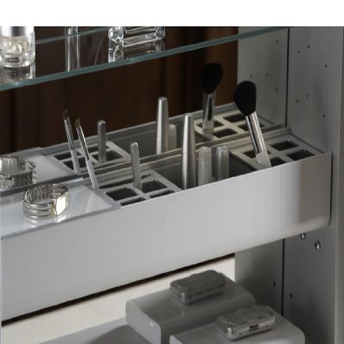 Robern CB-UORGSHELF20 Uplift Medicine Cabinet Organizer Shelf - Bathroom Storage Solution for Toiletries, Cosmetics & Essentials | Perfect for Vanity, Shower & Spa Organization