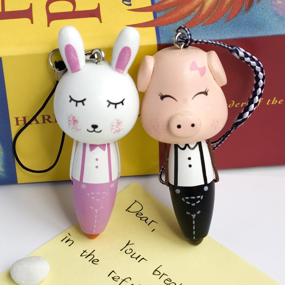 Blancho Pig & Rabbit Charms - Cute Phone Strap, Camera Accessory, Handbag Decor for Women | Perfect Gift for Animal Lovers & Fashion Accessories