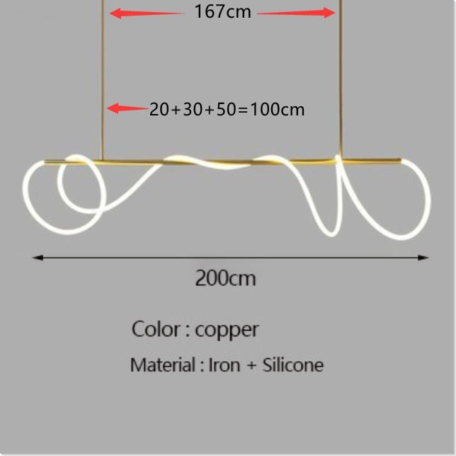 Modern LED Chandelier with Long Hose - Elegant Dining Room Lighting Fixture for Kitchen Island, Restaurant, and Home Decor