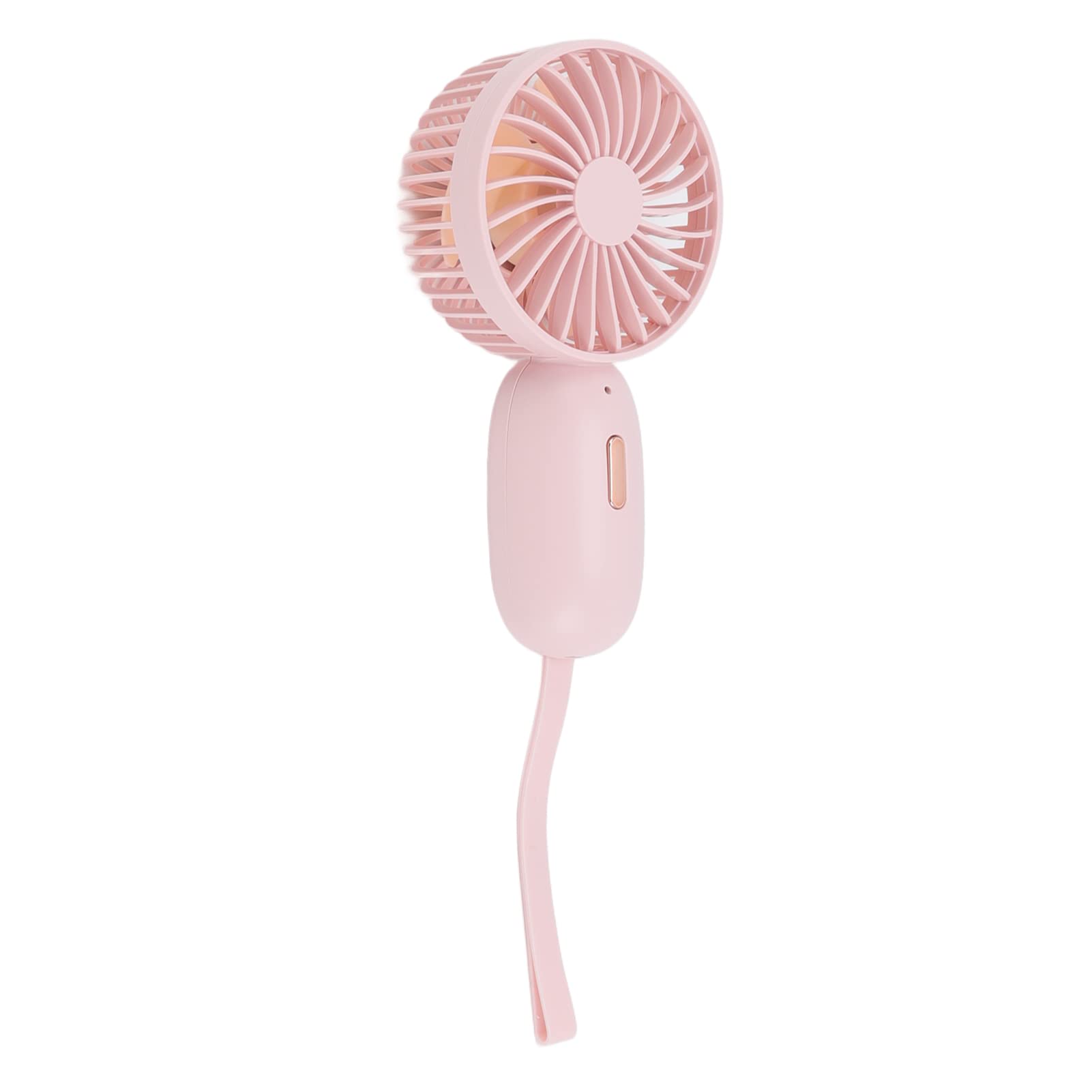 Portable Mini Fan with 3 Speed Settings - 500mAh Rechargeable Battery, Lightweight & Compact for Home, Office, Travel - Pink | Perfect for Desk, Bedside, Outdoor Activities & Hot Weather Relief