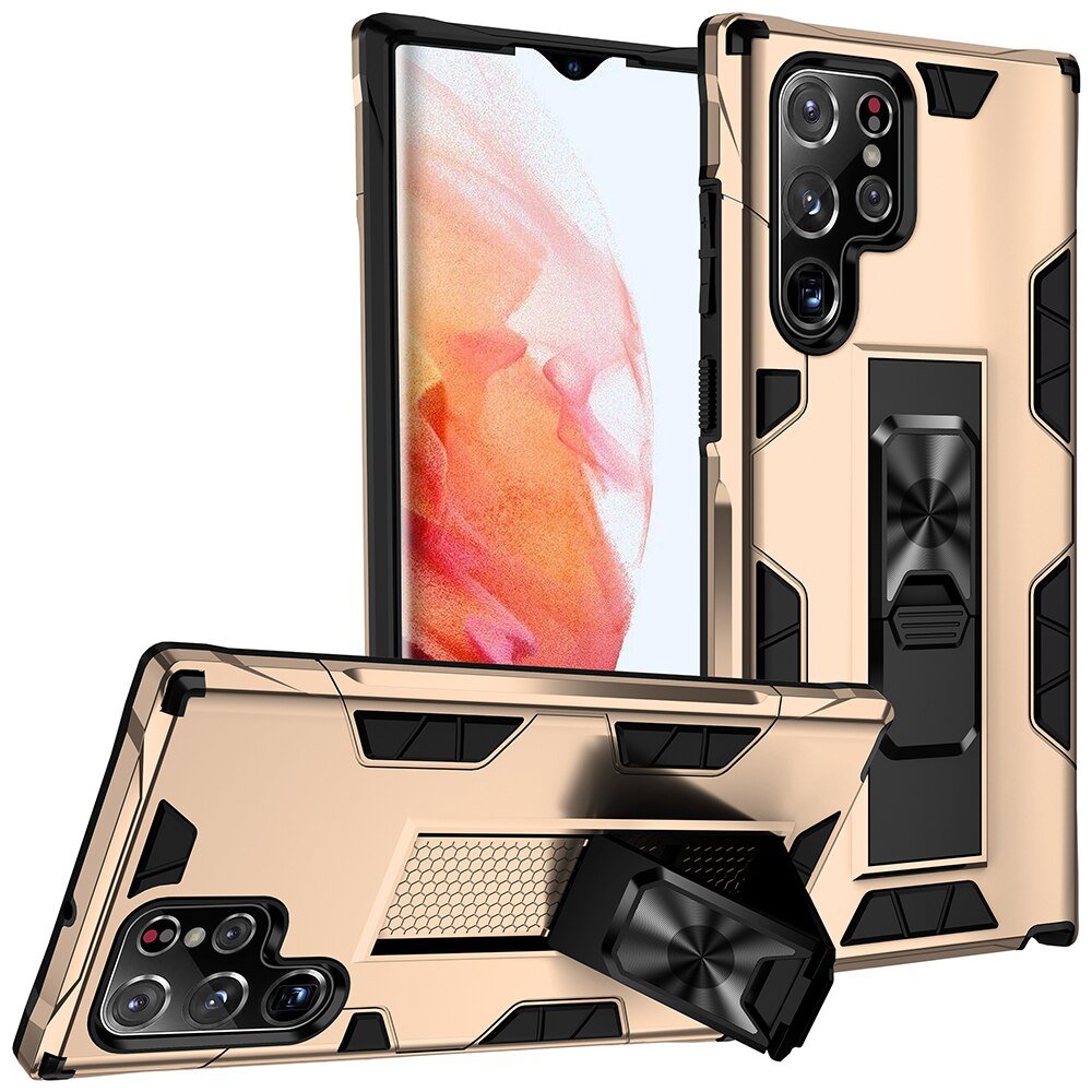 Samsung Galaxy S22 Ultra/S22 Plus/S22 Full Body Protective Case with Kickstand - Perfect for Work, Travel & Everyday Use