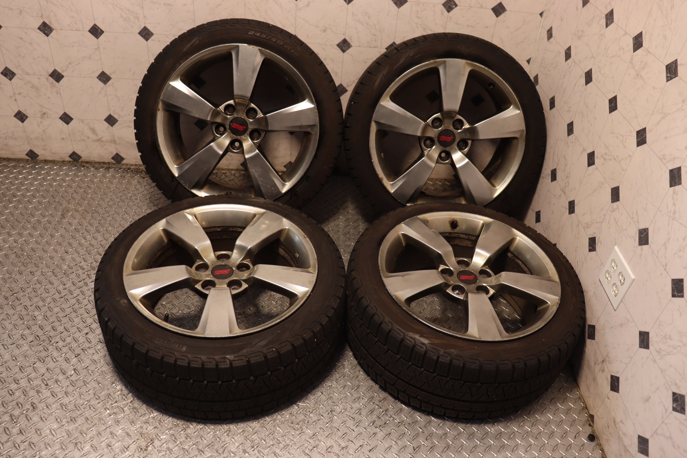 2008-2014 Subaru Impreza WRX STI GRB OEM Stock Wheels - Set of 4 | Perfect for Replacement & Performance Upgrades
