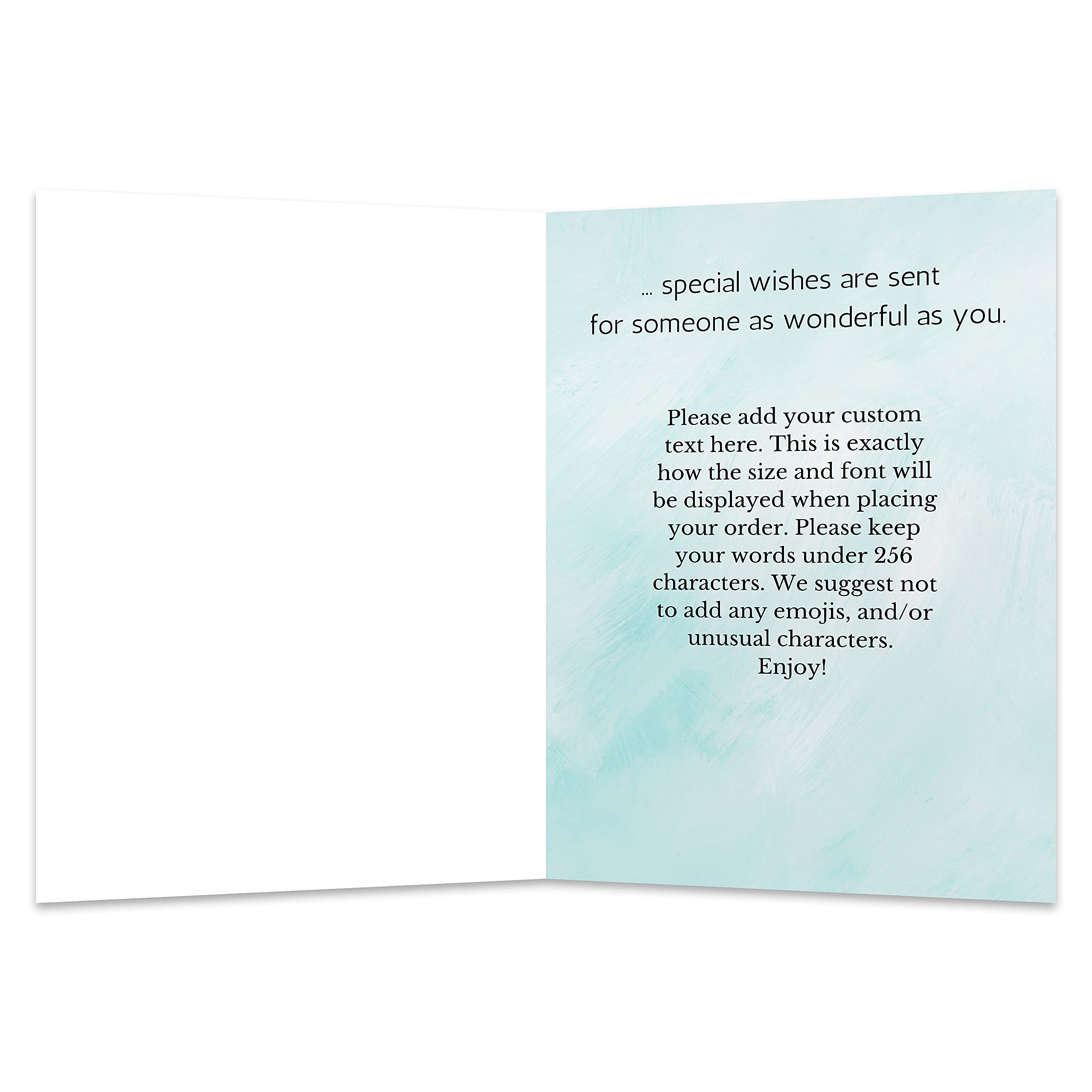 Personalized Christian Birthday Cards - Custom Photo & Text Upload - Simply Uncaged Greeting Cards (Pack of 48) - Perfect for Church Celebrations, Bible Study Groups & Christian Family Events