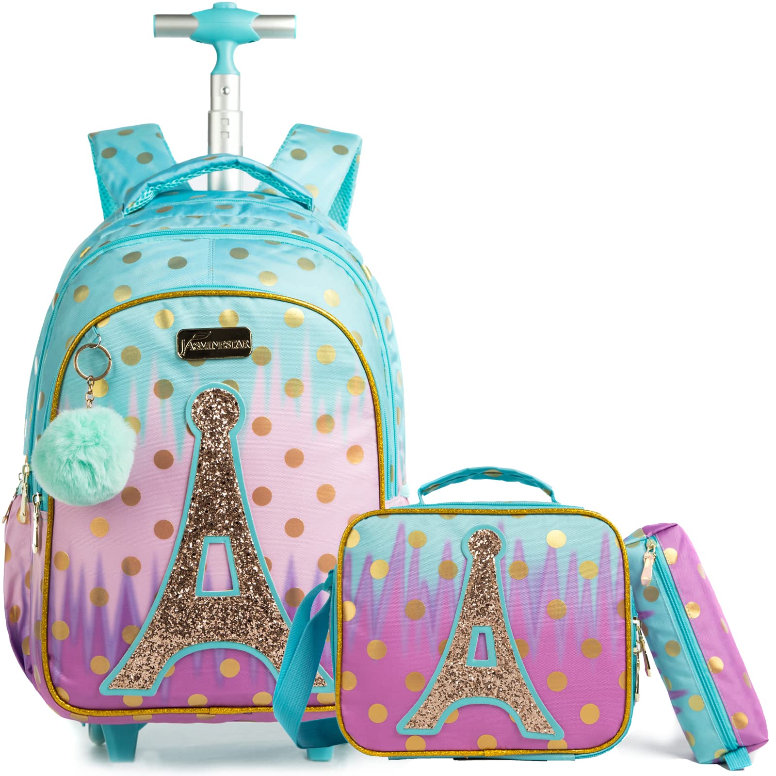 **Egchescebo Kids Rolling Backpack - Durable School Bags for Girls & Boys, Wheeled Luggage Suitcase for Travel & Daily Use**    *Perfect for School, Travel, and Everyday Adventures!*