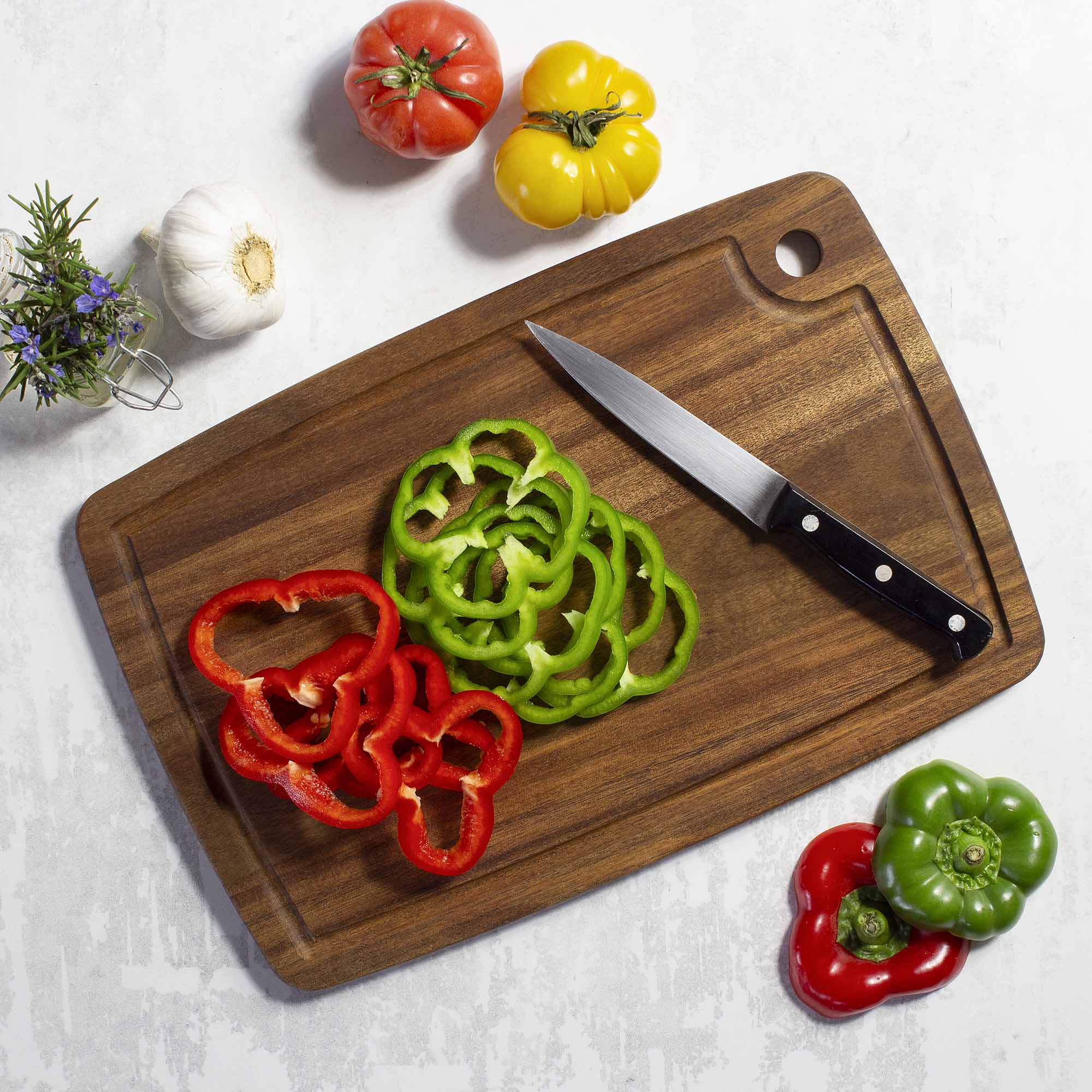 TB Home® Premium Bamboo Cutting Board with Juice Groove - 15