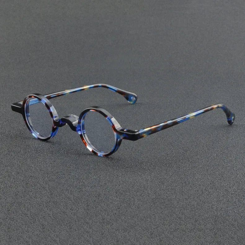 CCspace Unisex Full Rim Small Round Acetate Eyeglasses 56935 - Lightweight & Durable Frame for Reading, Work, and Everyday Use