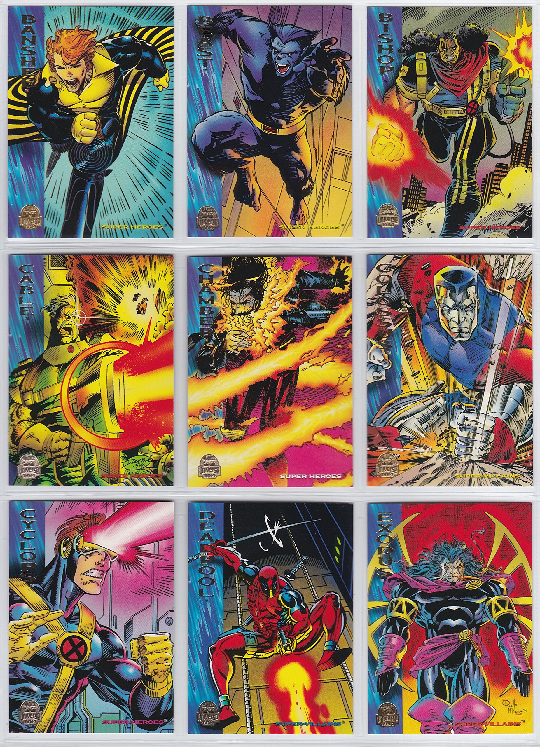 1994 Marvel Universe Series V Complete Base Set of 200 NM/M Trading Cards - Spider-Man, X-Men, Avengers | Collectible Cards for Display, Trading & Investment