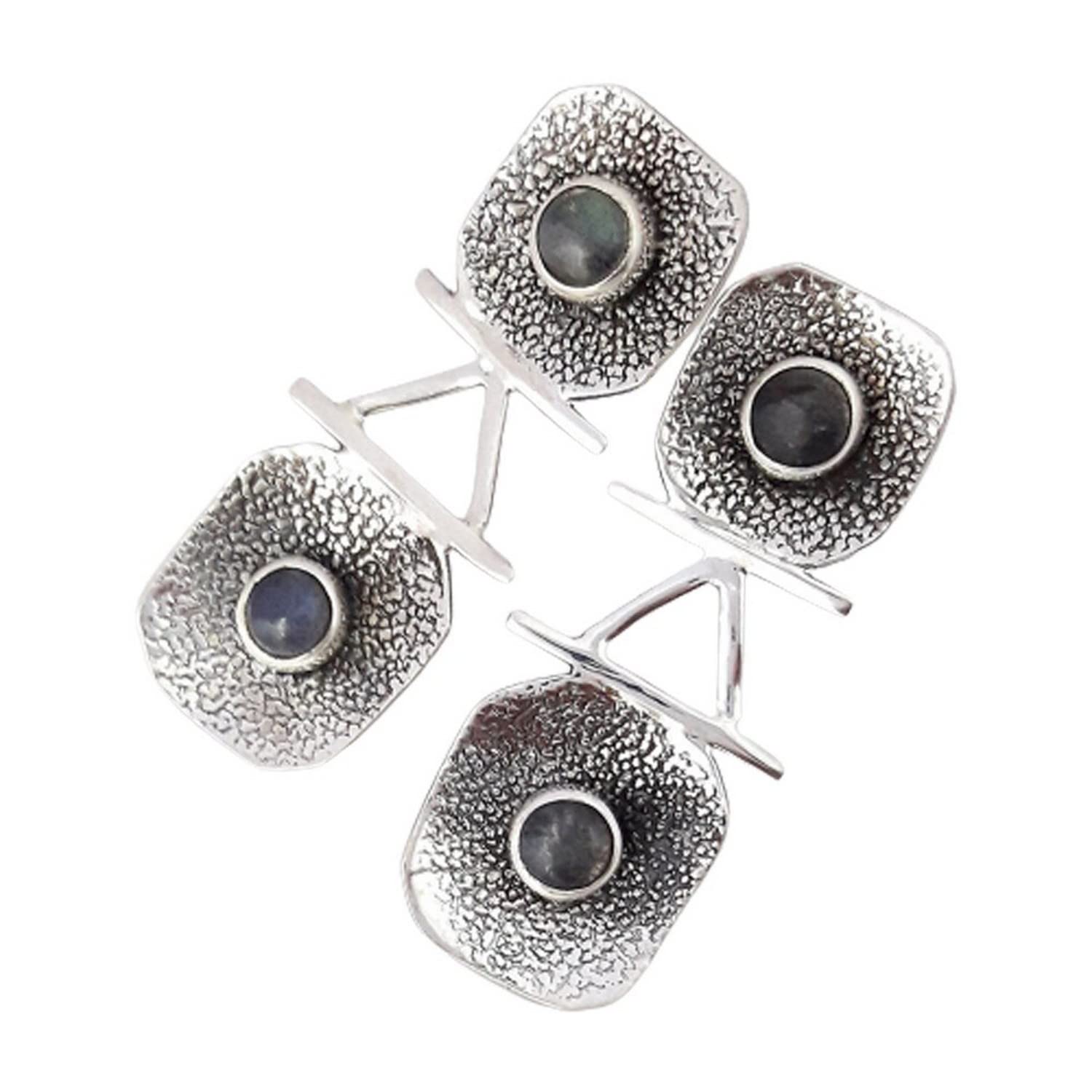 925 Sterling Silver Labradorite Handmade Drop Dangle Earrings for Women | Hypoallergenic Bohemian Jewelry | Perfect for Parties, Weddings & Everyday Wear