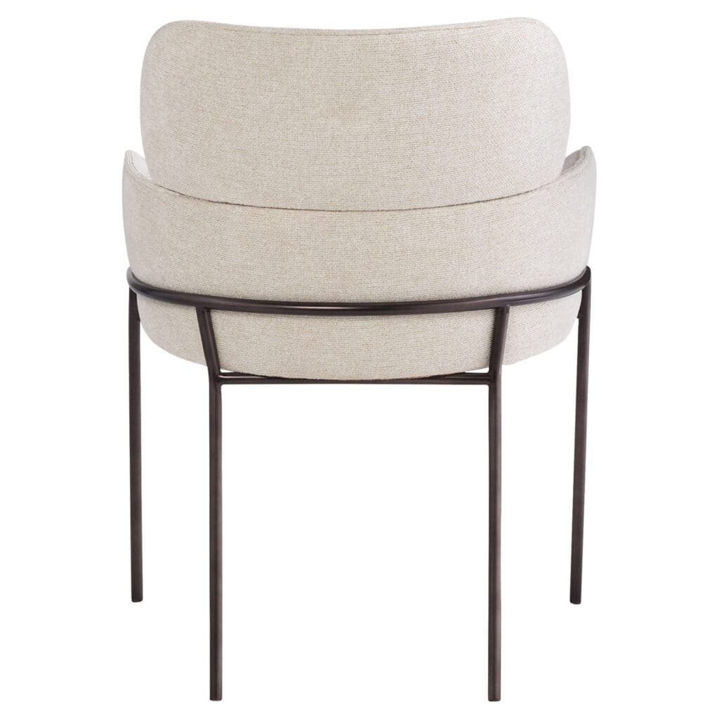 Cyan Design 11732 Julian Dining Chair - Onyx & Off White Upholstered Side Chair for Dining Room, Kitchen, or Office - Comfortable Modern Seating Furniture