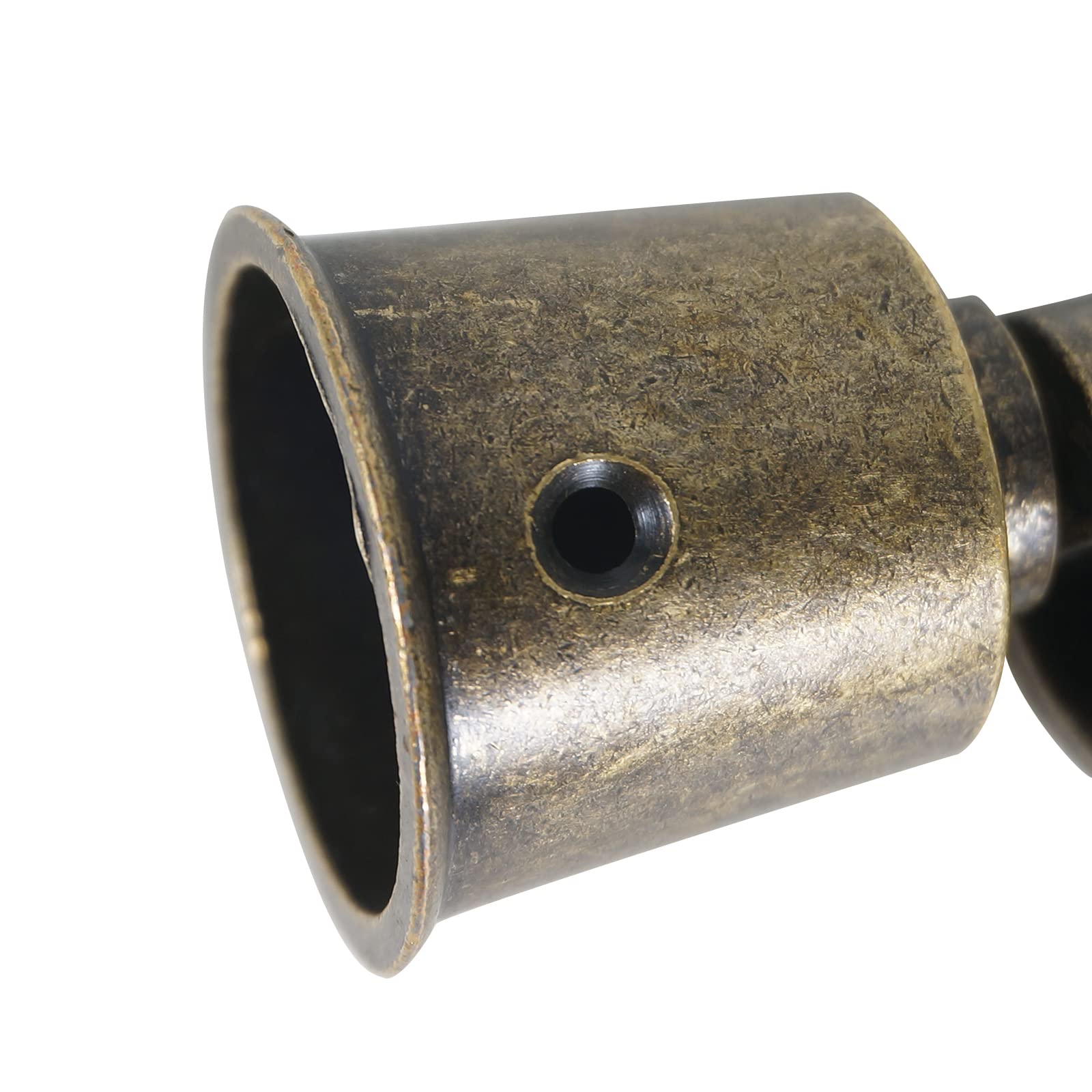 Solid Brass Swivel Caster Wheels - Heavy Duty Polished Antique Cup Casters with High Load Capacity for Furniture, Beds, Armchairs | Universal Fit for Home & Office Use