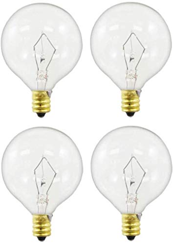 EFP Replacement Bulb 25W 120V Dimmable E12 Candelabra Base - 4 Pack for Scentsy Plug-in Wax Warmers, Night Lights & Essential Oil Diffusers - Perfect for Home Fragrance, Aromatherapy and Cozy Ambiance