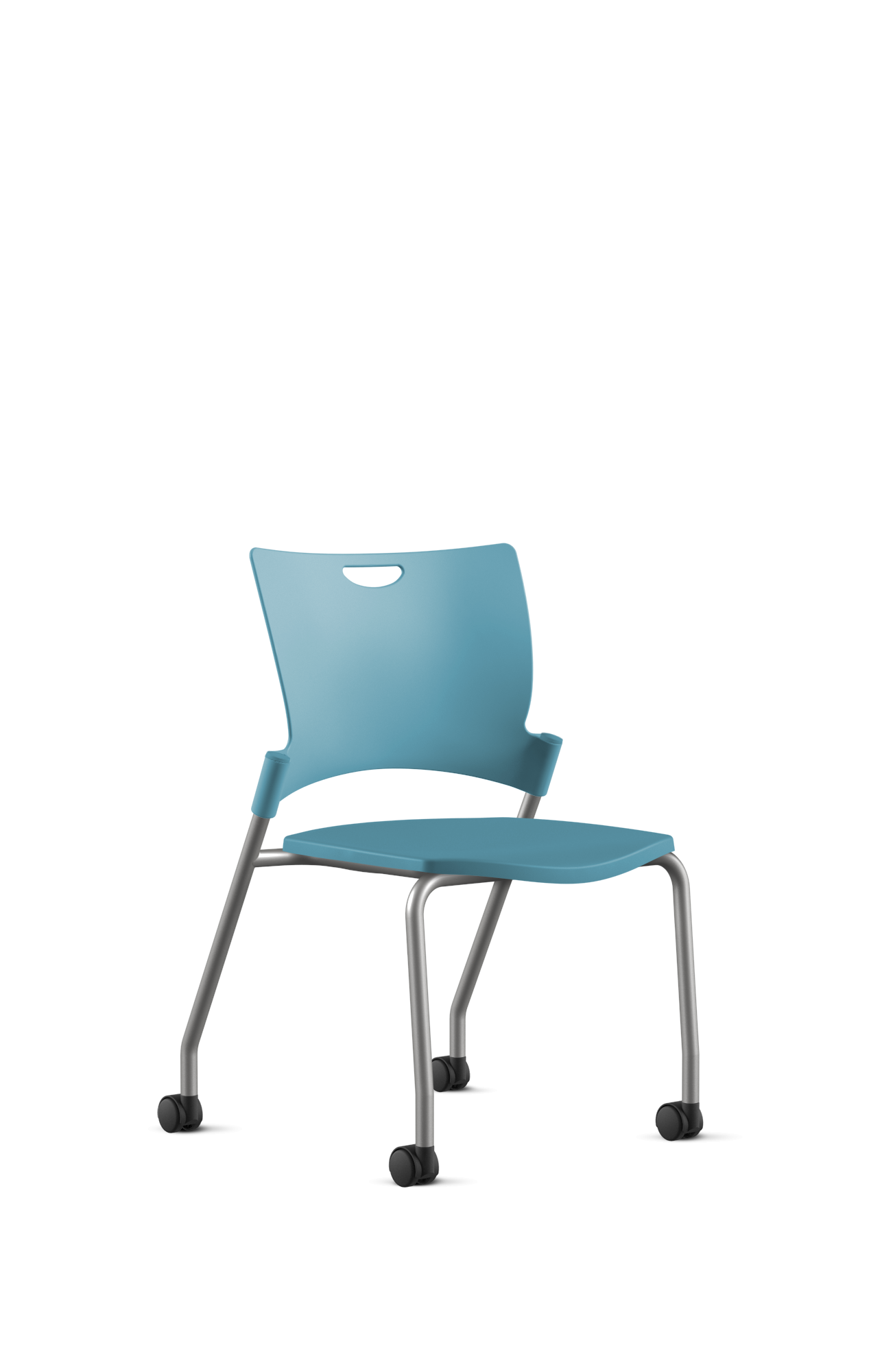 Ergonomic 9 to 5 BELLA All-Plastic Swivel Tilt Training Chair (1315GT) - Perfect for Office, Home Study & Computer Workstations