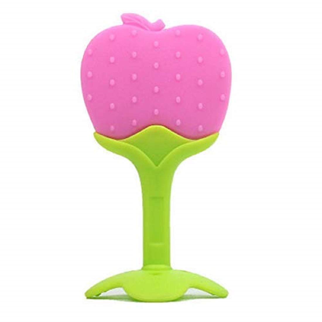 BPA-Free Silicone Fruit Teether for Babies 6-12 Months | Safe Infant Teething Toy for 3-6 Month Olds | Pack of 2 Assorted Shapes | Perfect for Soothing Sore Gums at Home or On-the-Go