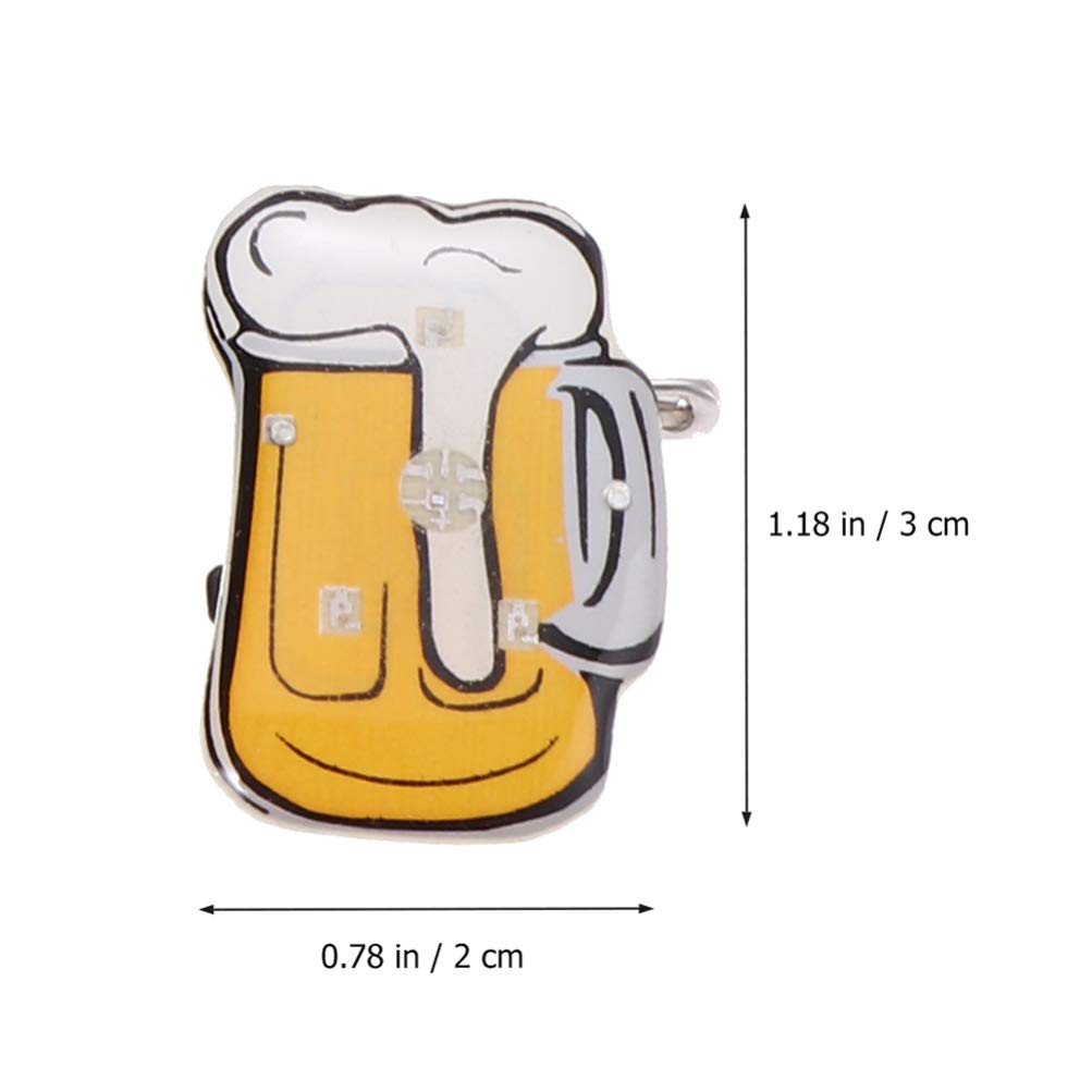 PRETYZOOM 50pcs Beer Enamel Pins - Beer Mug Lapel Pins, Drinker Brooches, Hat Pins & Tie Tacks - Luminous Badges for Shirts, Bags, Backpacks - Perfect for Beer Festivals, Parties & Gifts - Random Colors