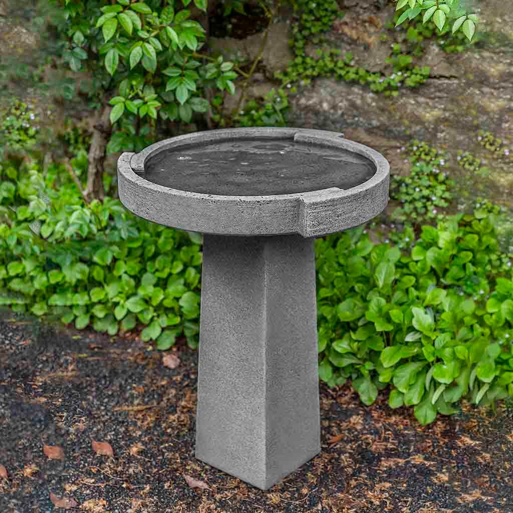 Campania International Small Concept Birdbath - Elegant Garden Decor for Outdoor Bird Watching & Relaxation
