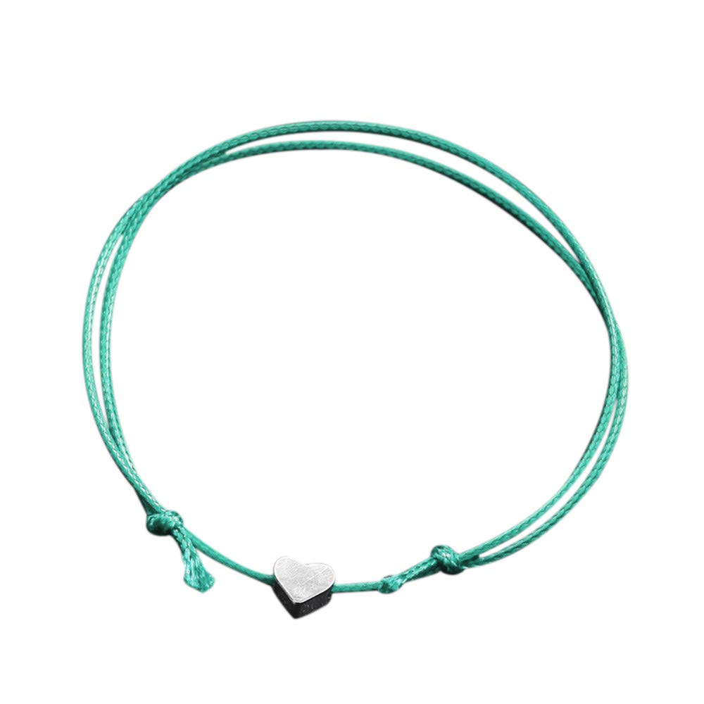 Shiusina Rhinestone Crystal Heart Bracelet for Women - Elegant Luxury Fashion Jewelry - Perfect for Parties, Weddings & Date Nights (Green, One Size)