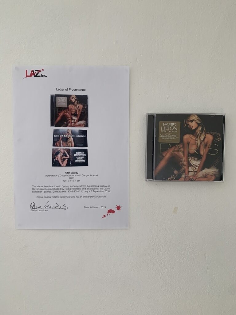 Banksy x Paris Hilton Limited Edition CD - Authentic Steve Lazarides Collectible for Music & Art Lovers - Perfect for Home Decor, Gifts & Pop Culture Enthusiasts
