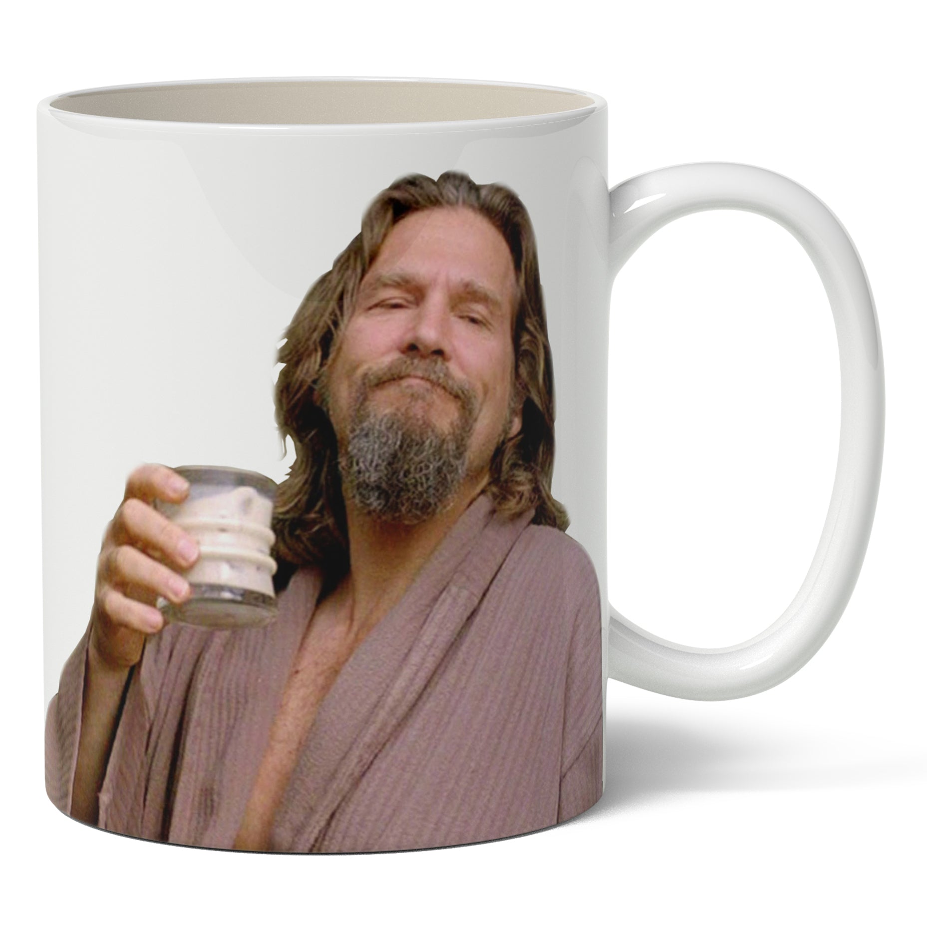 The Dude Big Lebowski Coffee Mug - Official Movie Merchandise for Fans - Perfect Gift for White Russian Lovers & Home Office Use