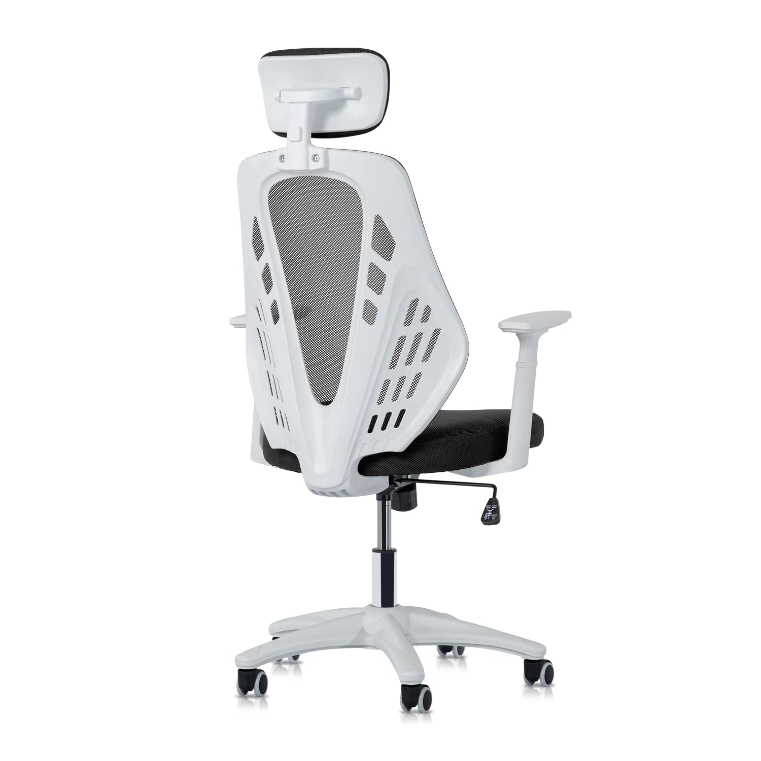 MoNiBloom Ergonomic Mesh Office Chair with Adjustable Headrest & Lumbar Support - Breathable Computer Desk Chair with 360° Swivel & Rolling Casters for Home/Office Use - Black (Perfect for Long Work Hours & Gaming Sessions)