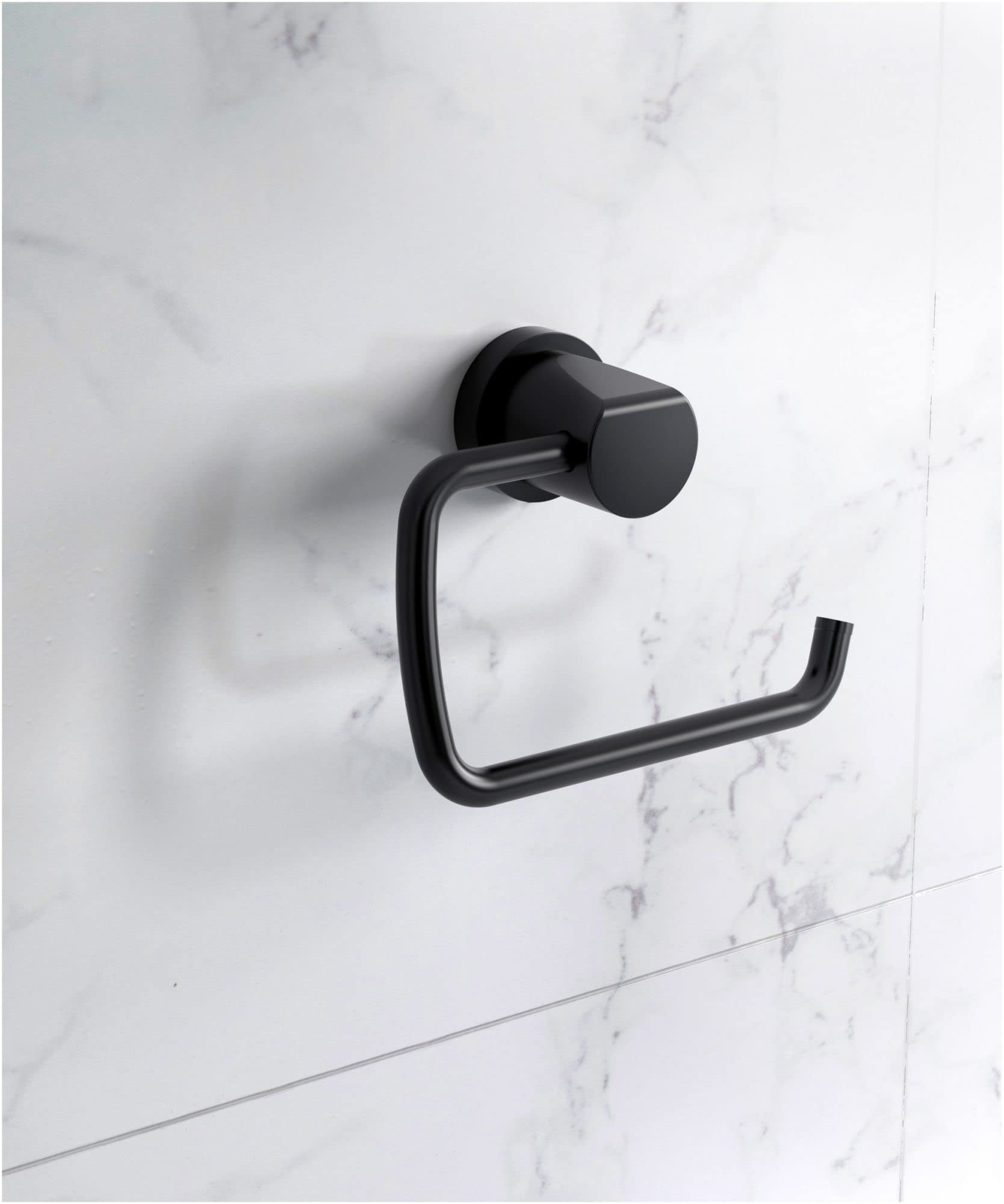 Stainless Steel Wall Mounted Single Toilet Paper Holder - Bathroom Tissue Roll Dispenser for Home, Hotel & Restrooms (Brushed Nickel) - Perfect for Modern Bathrooms & Powder Rooms