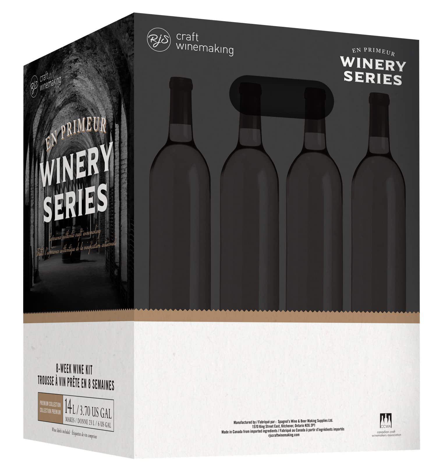 Premium RJ Spagnols Super Tuscan Wine Kit with Skins - 6 Gallon En Primeur | Home Winemaking Starter Kit for Italian Red Wine Lovers | Perfect for Special Occasions & Gifts