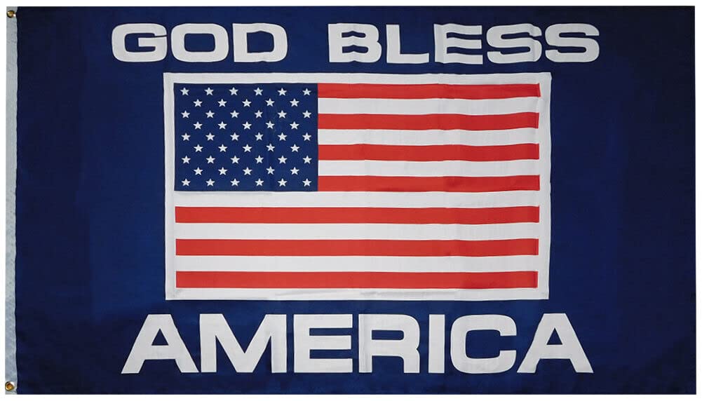 Premium 100D Woven Poly Nylon 3'x5' American Flag - USA Patriotic Banner with Brass Grommets, Fade Resistant (Perfect for Home, Garden & Outdoor Decor, Memorial Day & 4th of July Celebrations)