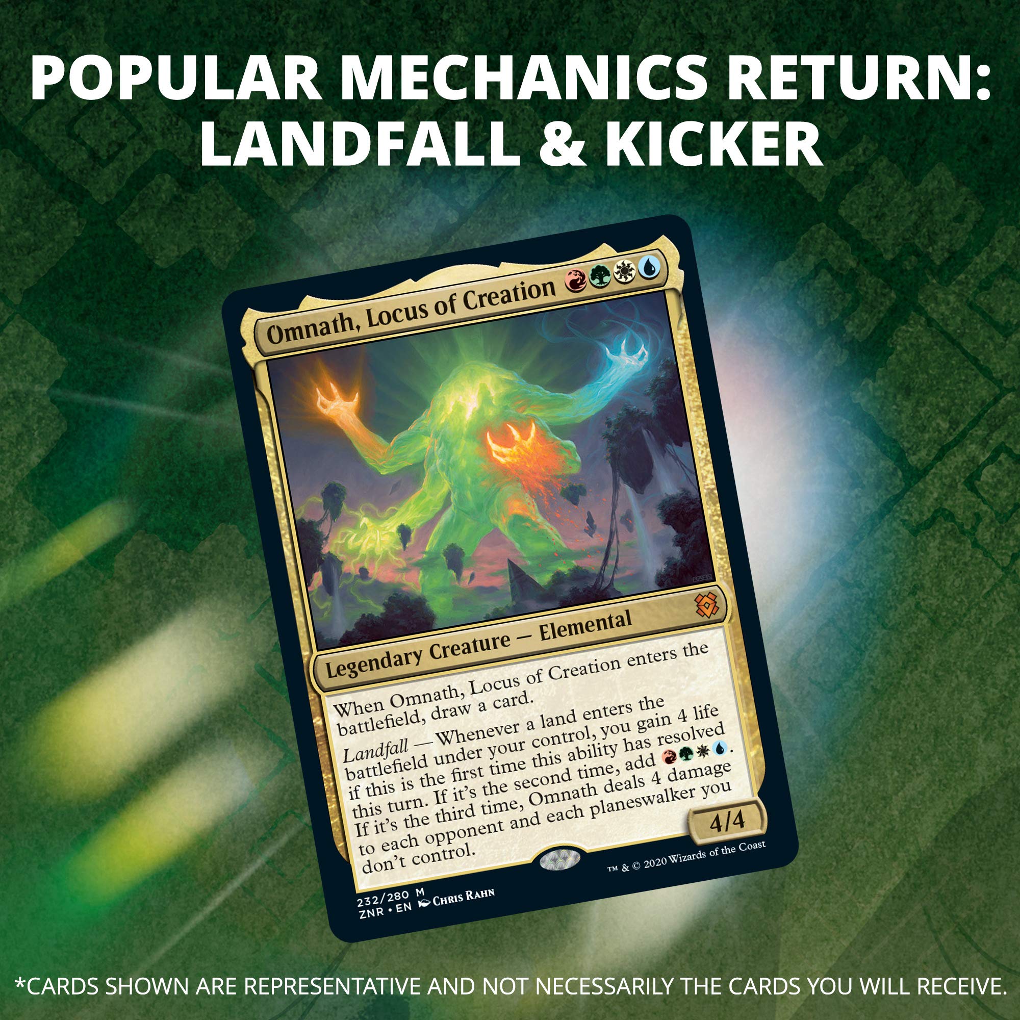 Magic The Gathering Zendikar Rising Draft Booster Box - 36 Packs (540 Cards) + Box Topper & 36 Full Art Lands | Factory Sealed MTG Cards | Perfect for Draft Tournaments, Collecting & Game Nights