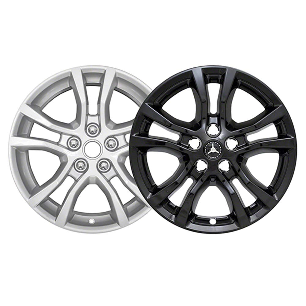 Gloss Black 18-Inch Wheel Skin Overlays for 2013-2015 Chevy Camaro - Perfect for Car Customization & Style Enhancement