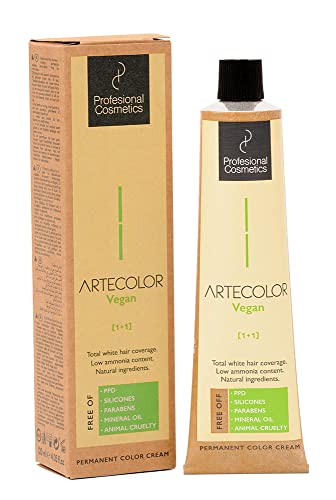 Artecolor Vegan Hair Color Cream - 10.17 Lightest Metallic Blonde (120g) | Professional Salon-Grade Vegan & Cruelty-Free Hair Dye | Perfect for Blonde Highlights & Full Hair Coloring at Home