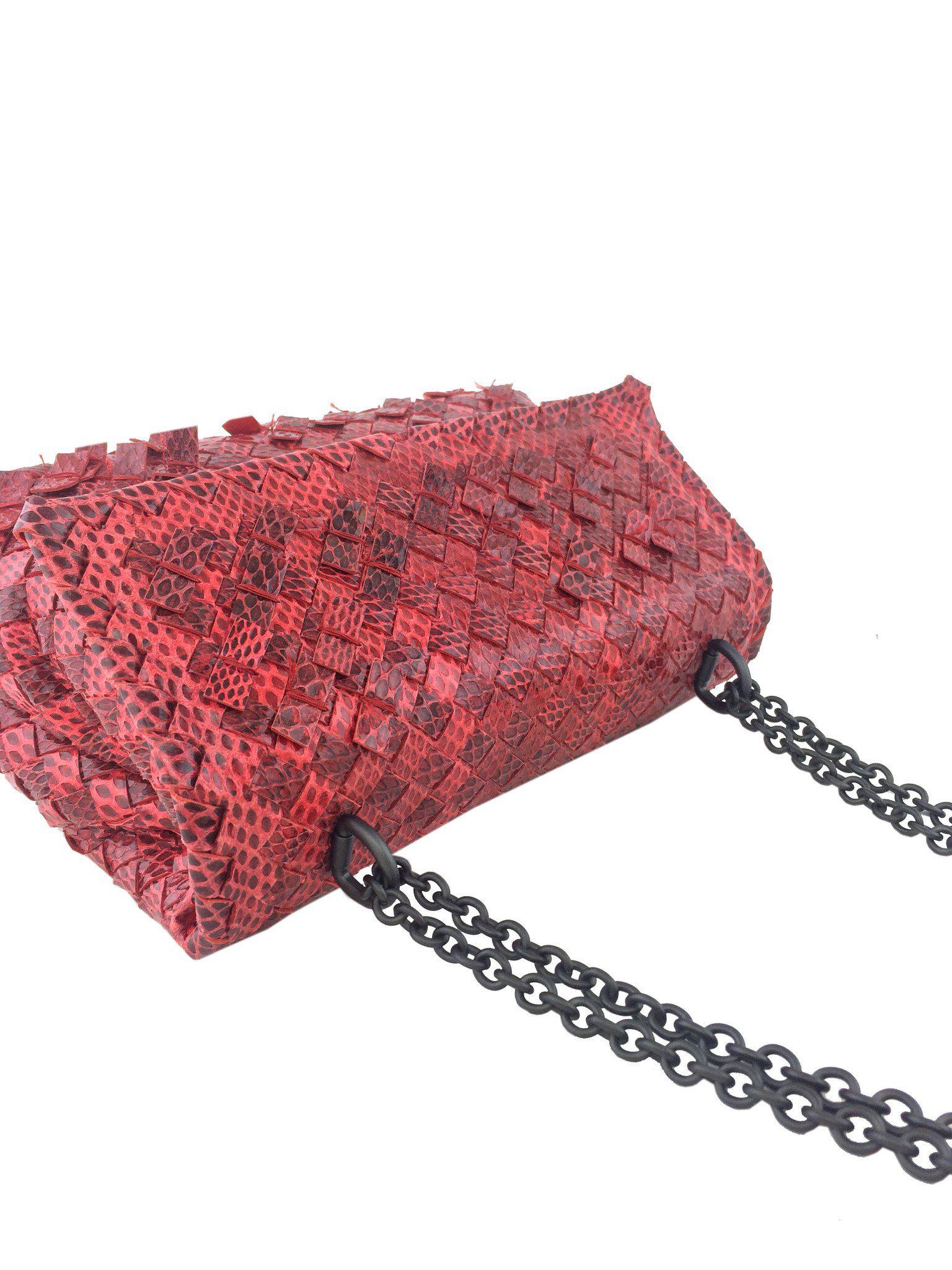 Bottega Veneta Baby Olimpia Intrecciato Watersnake Leather Shoulder Bag - New Luxury Designer Handbag for Women, Perfect for Date Night & Special Occasions