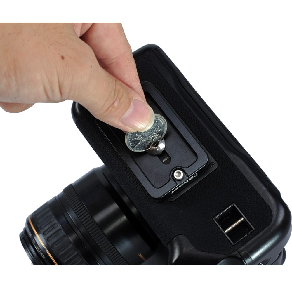 6x3.9cm Metal Camera Quick Release Plate QS-60 - ARCA-Swiss Compatible Tripod Mounting Clamp for DSLR/Mirrorless Cameras | Perfect for Landscape, Wildlife & Travel Photography