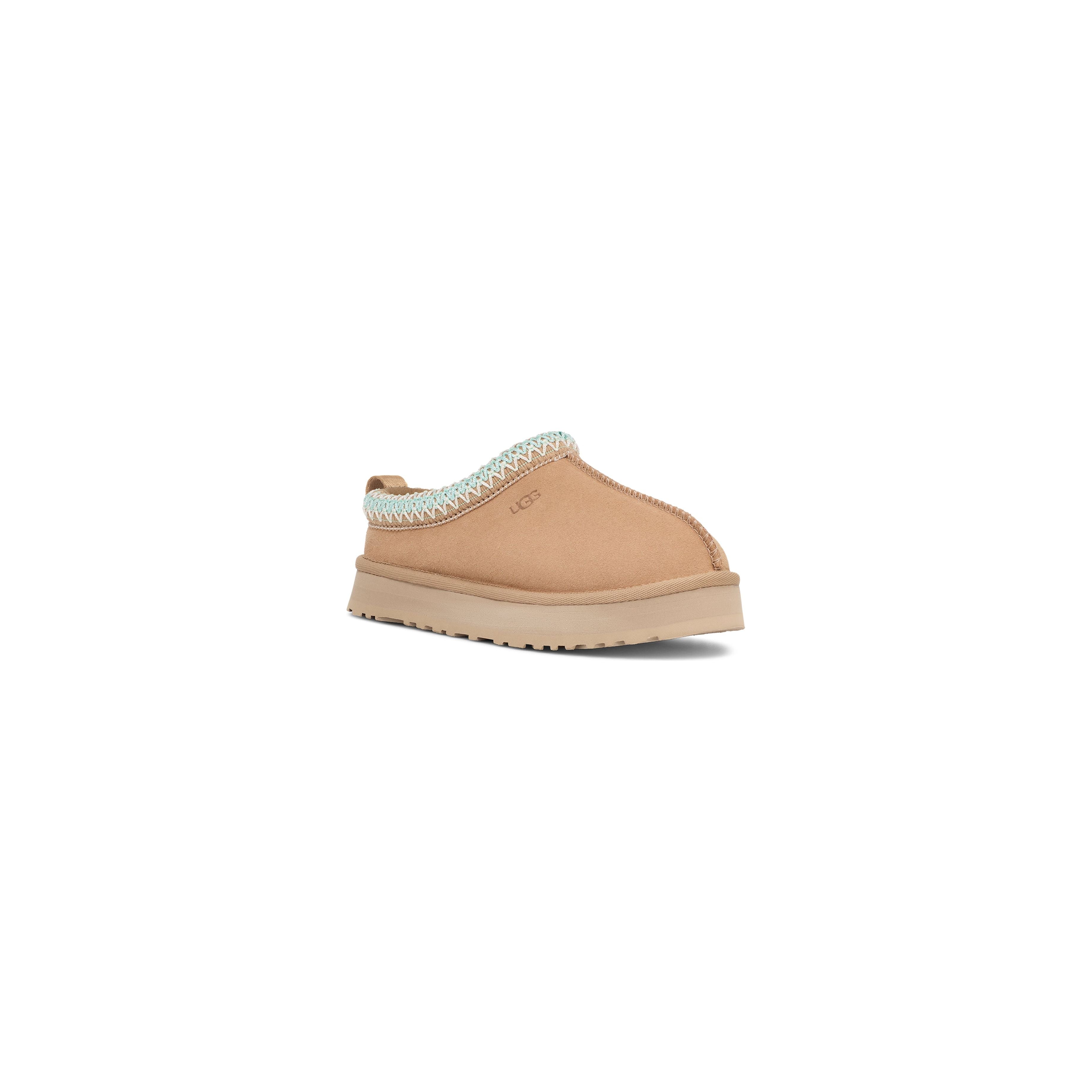 UGG Kids Tazz Slippers in Sand - Cozy & Warm House Shoes for Boys & Girls - Perfect for Indoor Comfort & Winter Wear