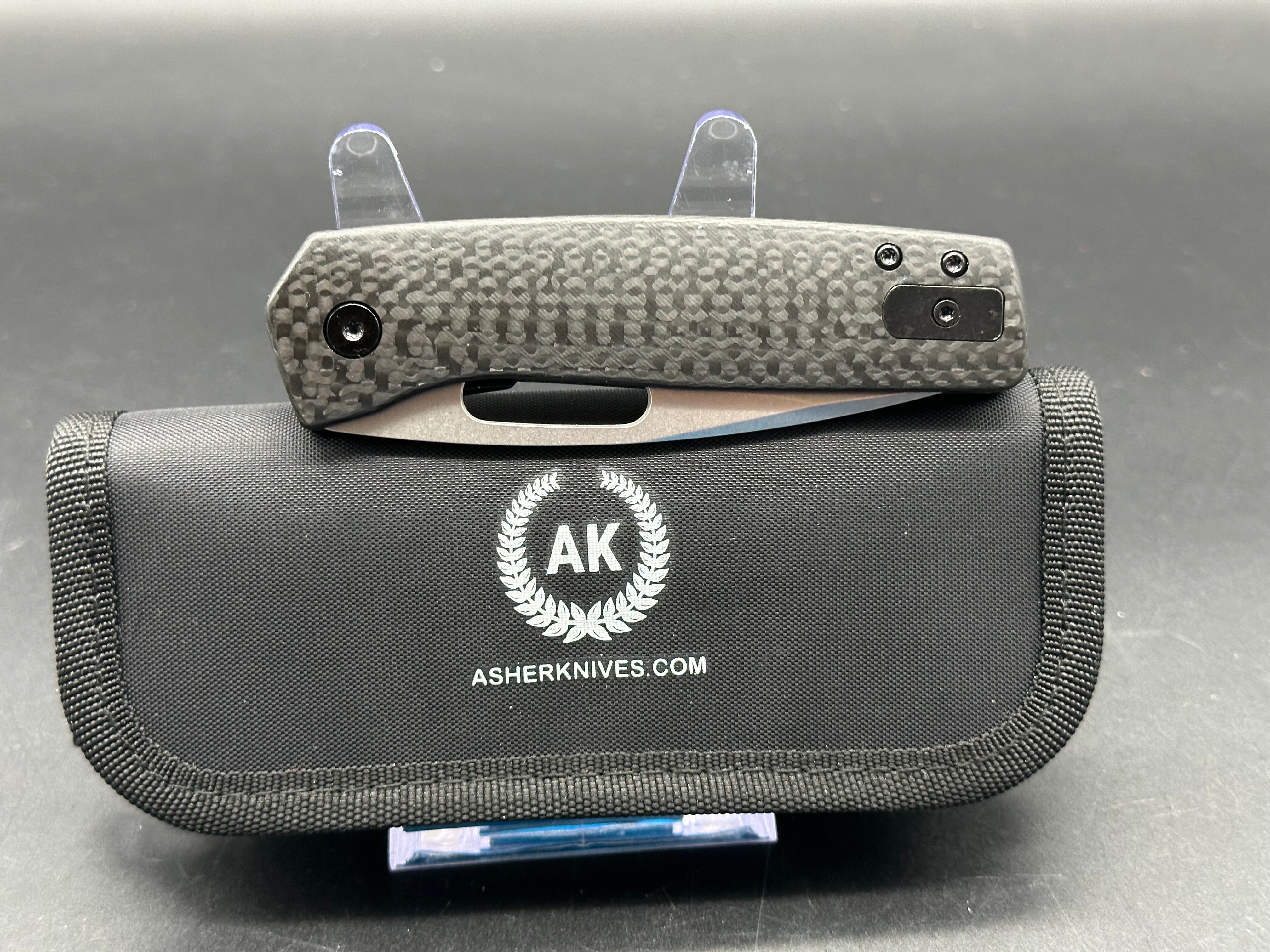 Asher Spiro CF Folding Knife - 3.2
