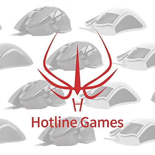 2 Sets Hotline Games Mouse Skates 0.6mm - Mouse Feet Pad Replacement for Razer DeathAdder - Smooth Gliding for Gaming & Office Use